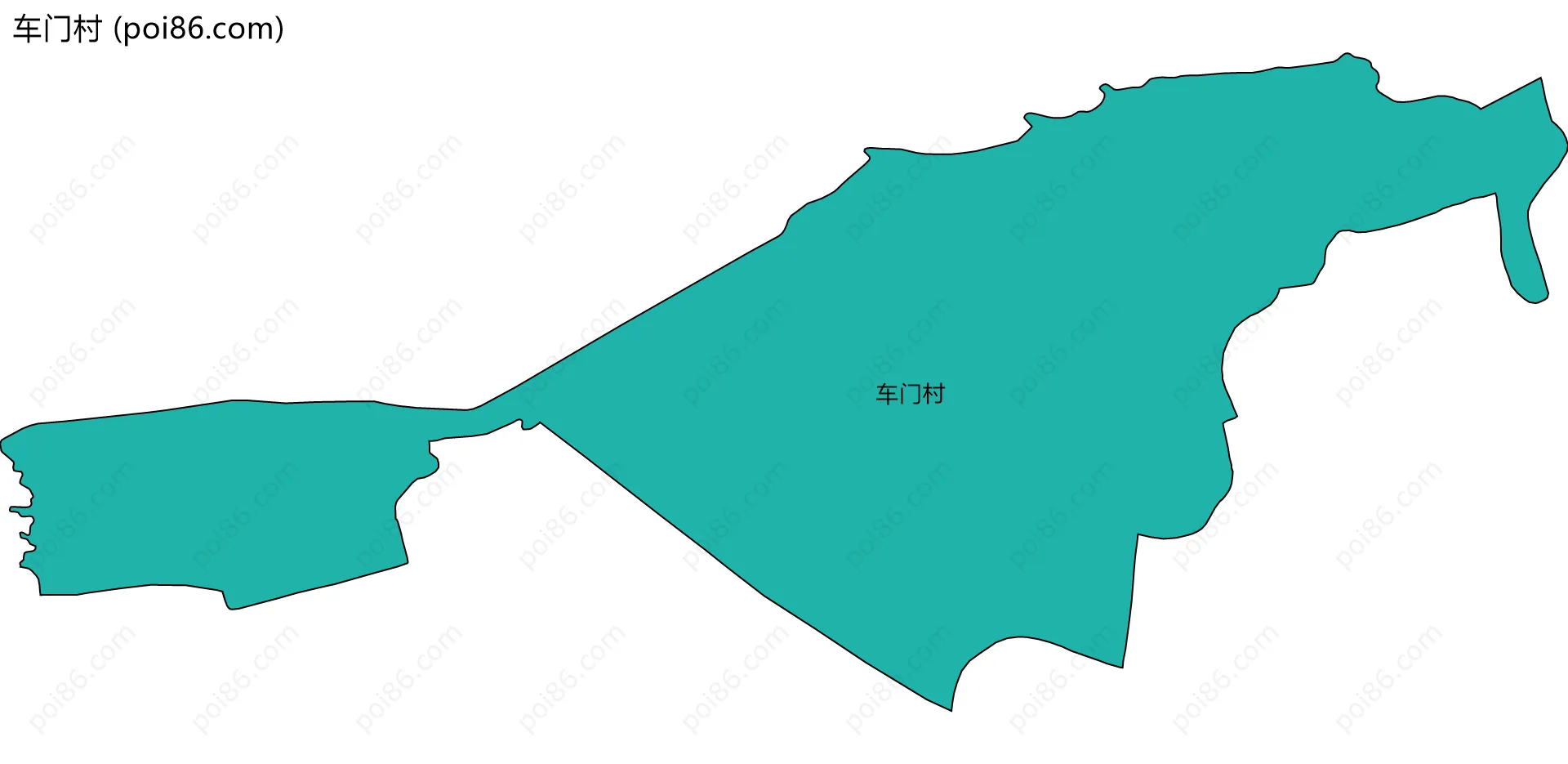 车门村边界地图