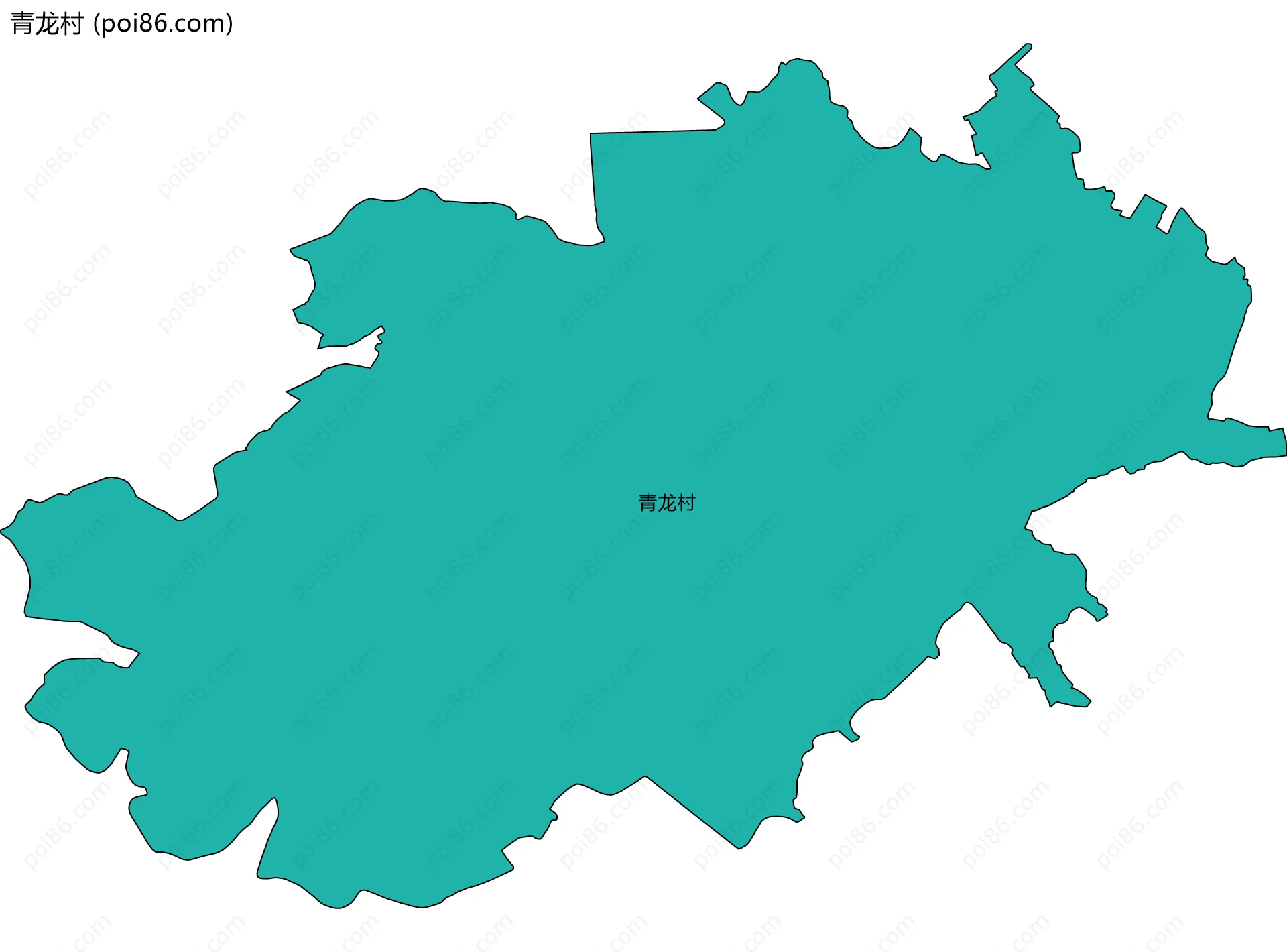 青龙村边界地图