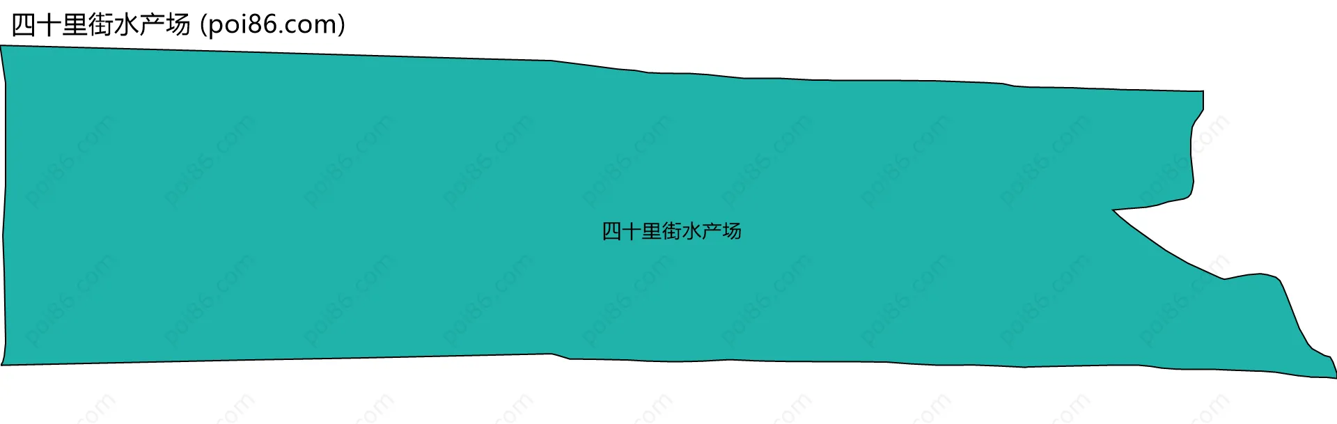 四十里街水产场边界地图