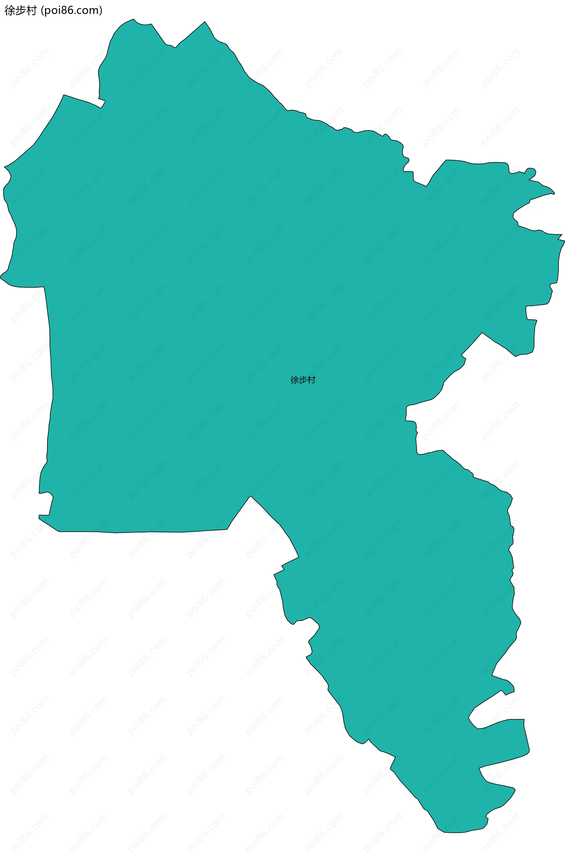 徐步村边界地图