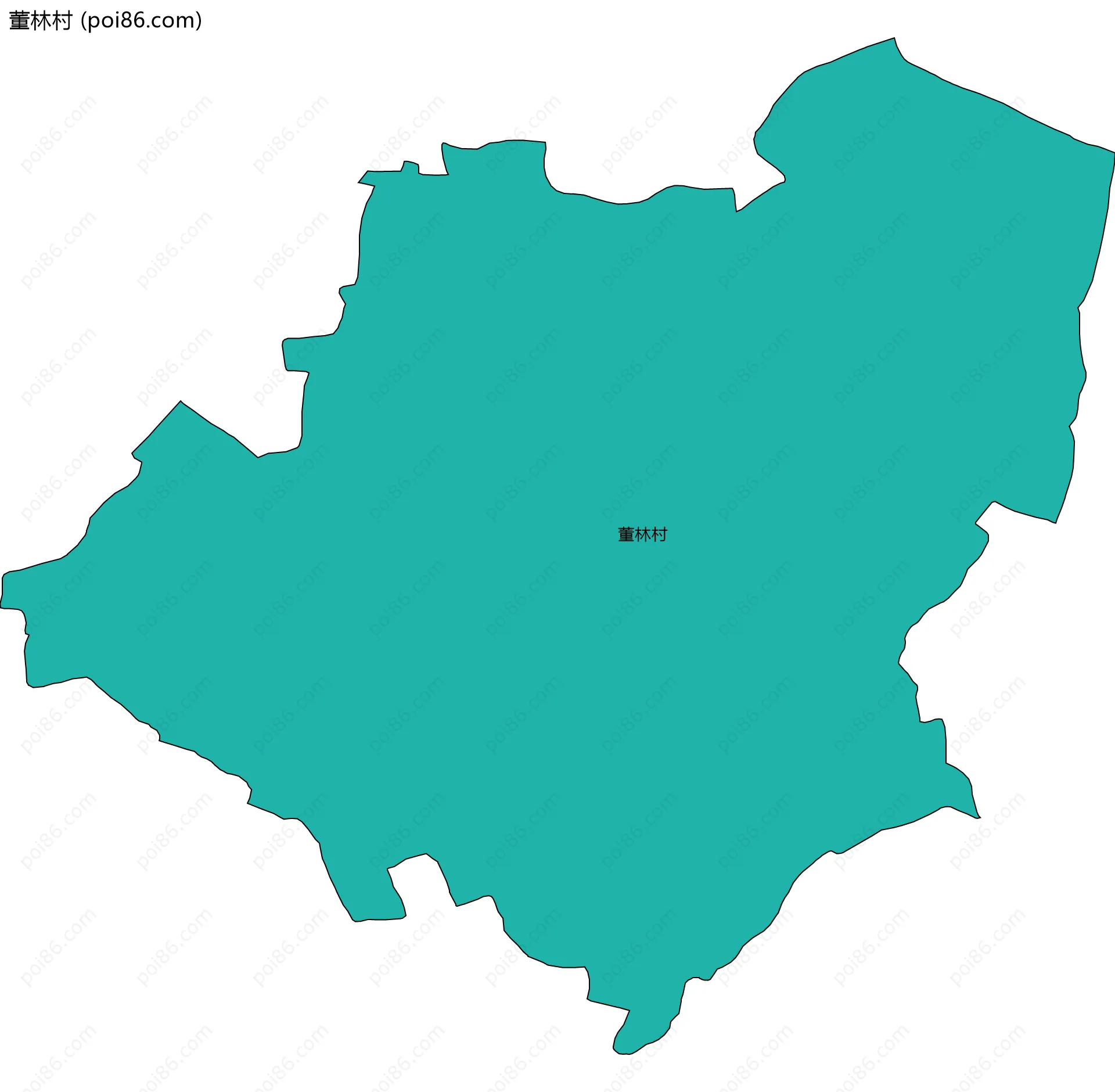 董林村边界地图