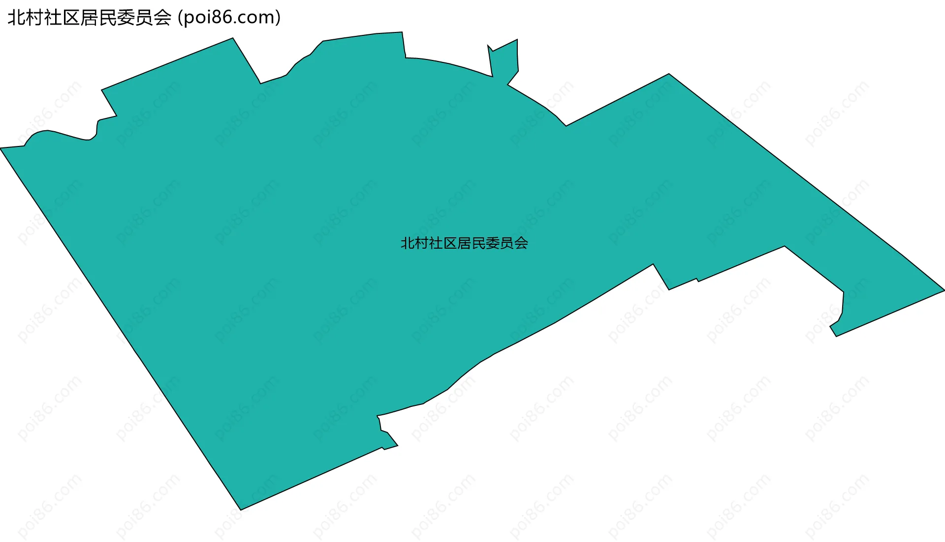 北村社区居民委员会边界地图