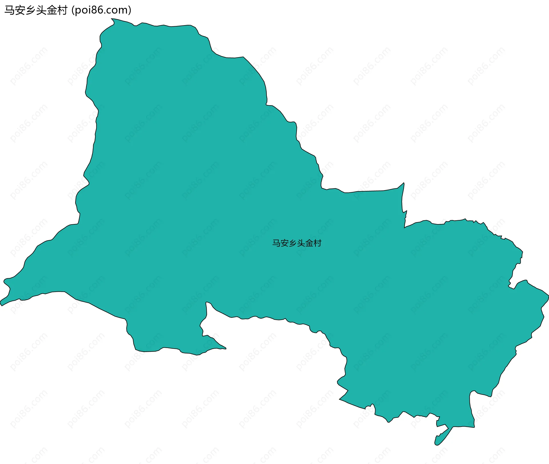 马安乡头金村边界地图