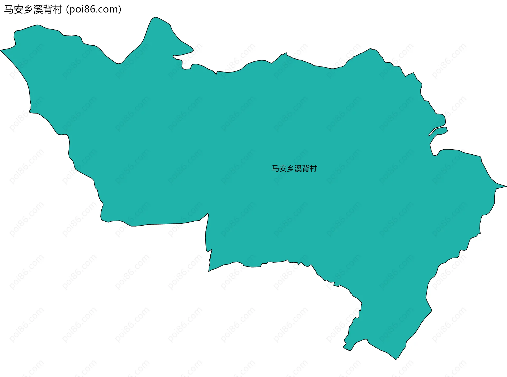 马安乡溪背村边界地图