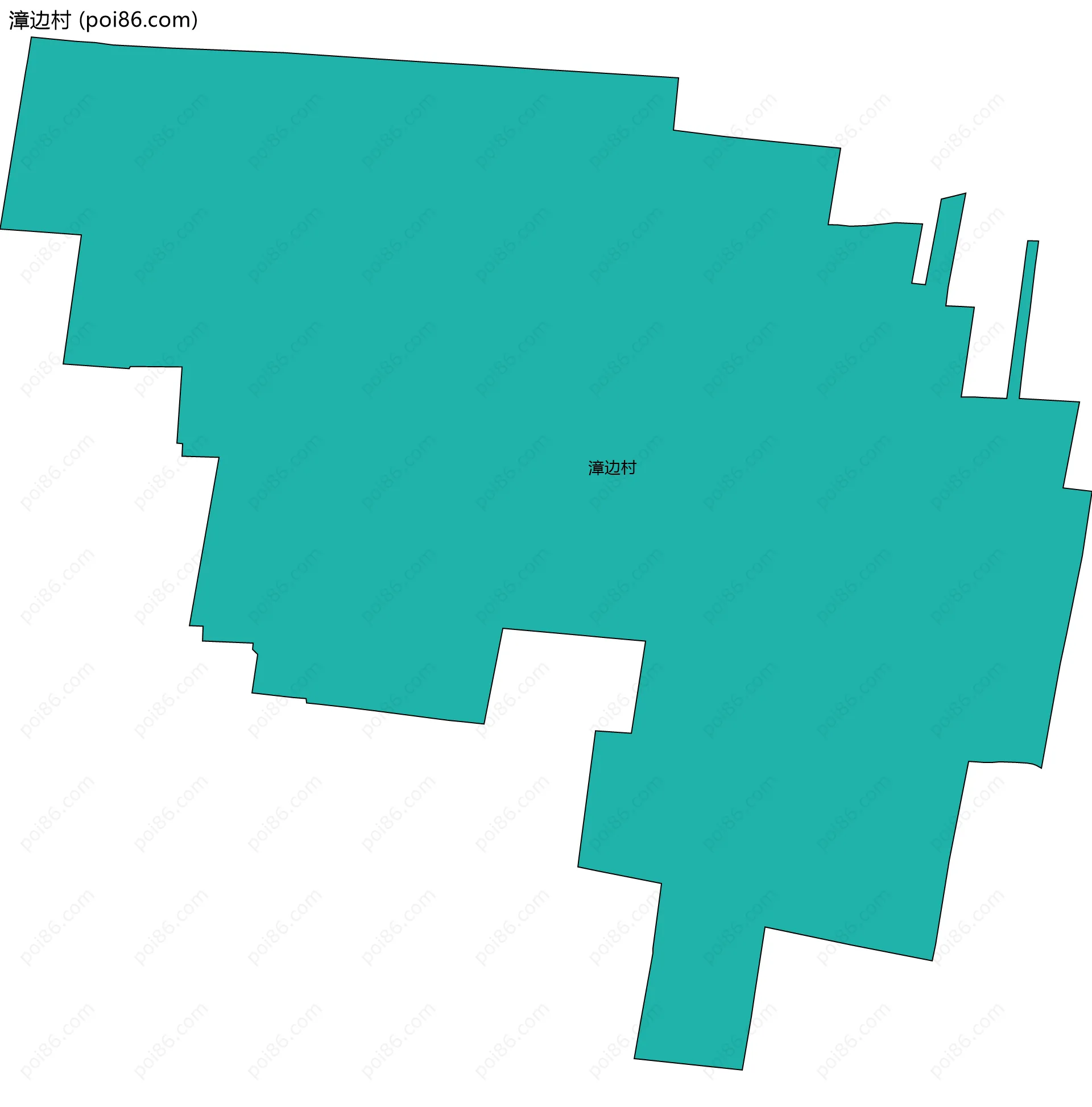 漳边村边界地图