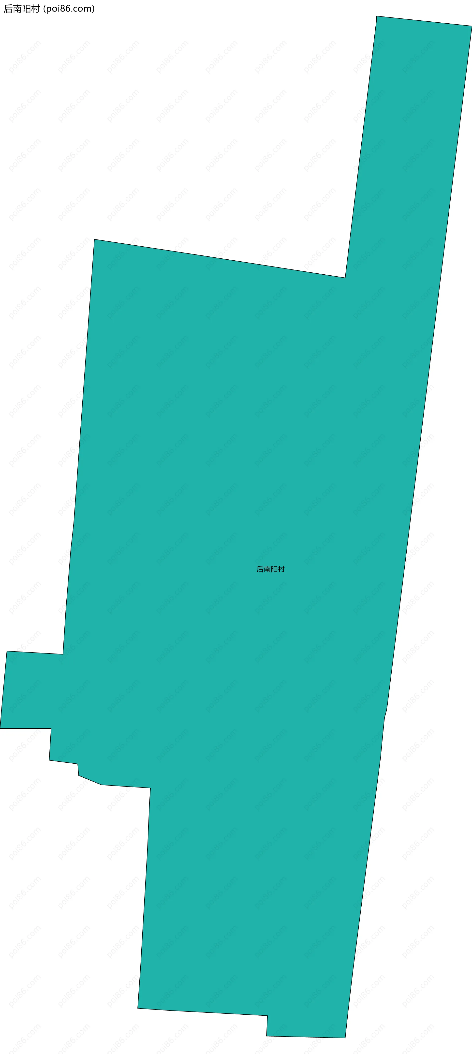 后南阳村边界地图