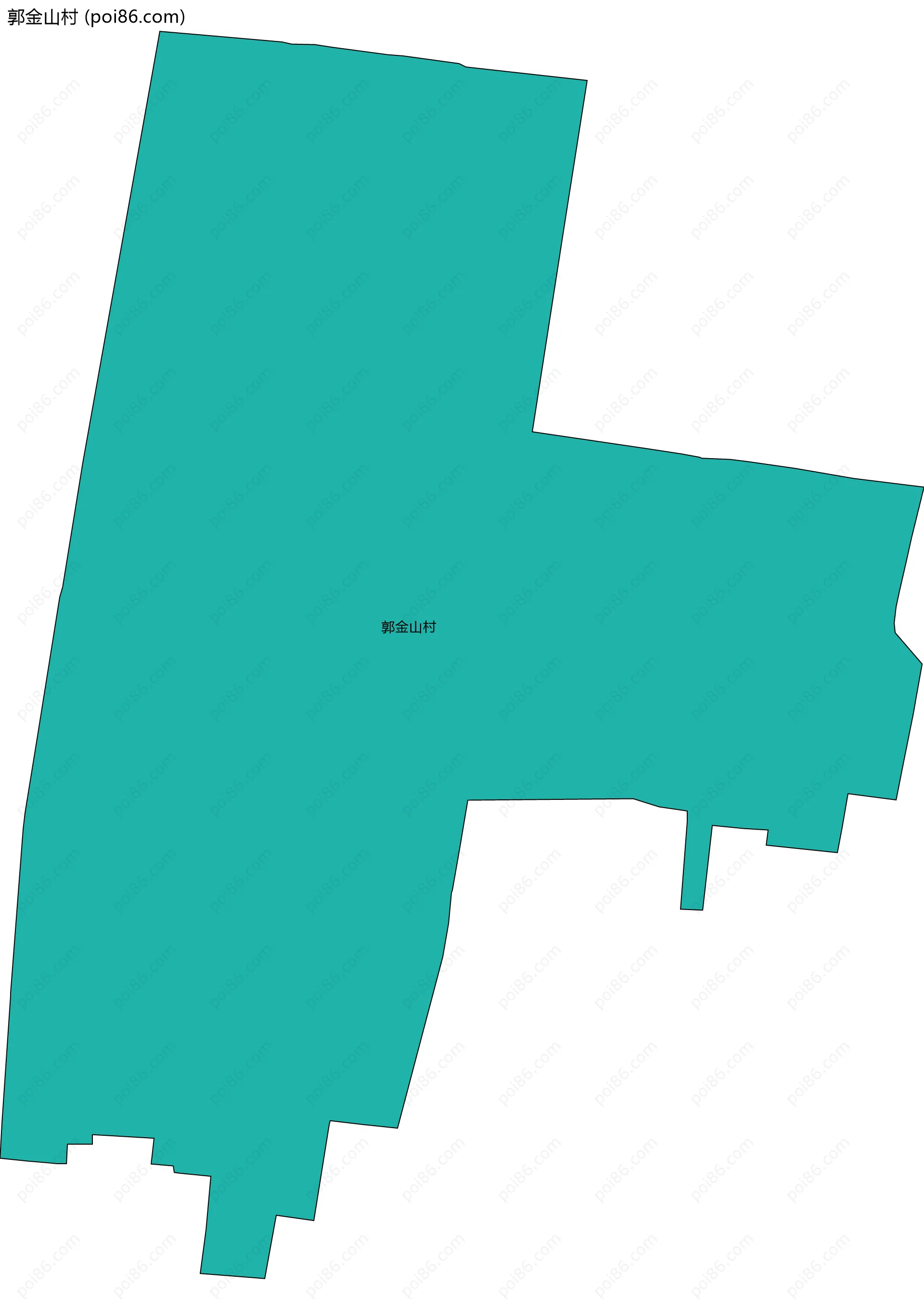 郭金山村边界地图