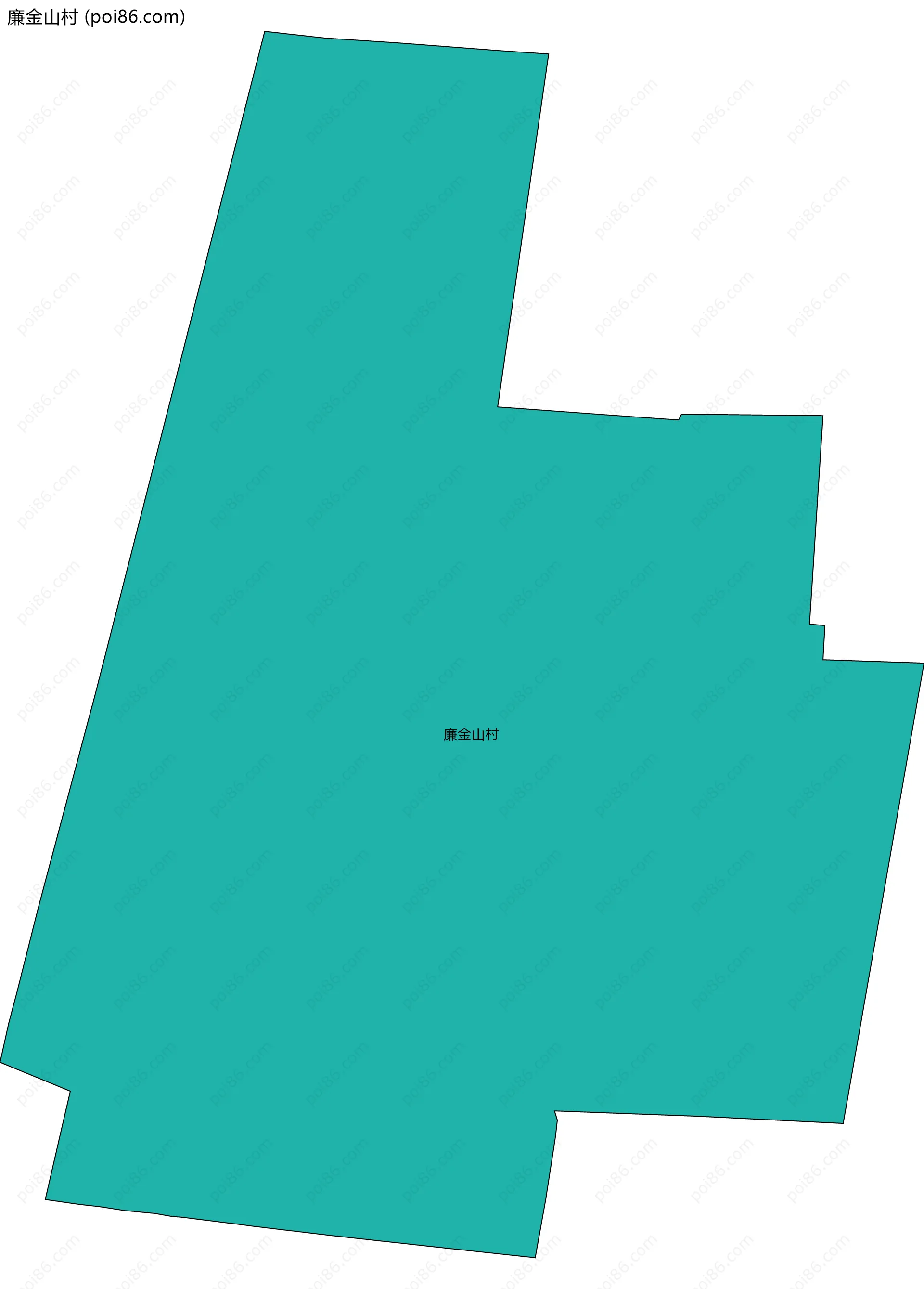 廉金山村边界地图