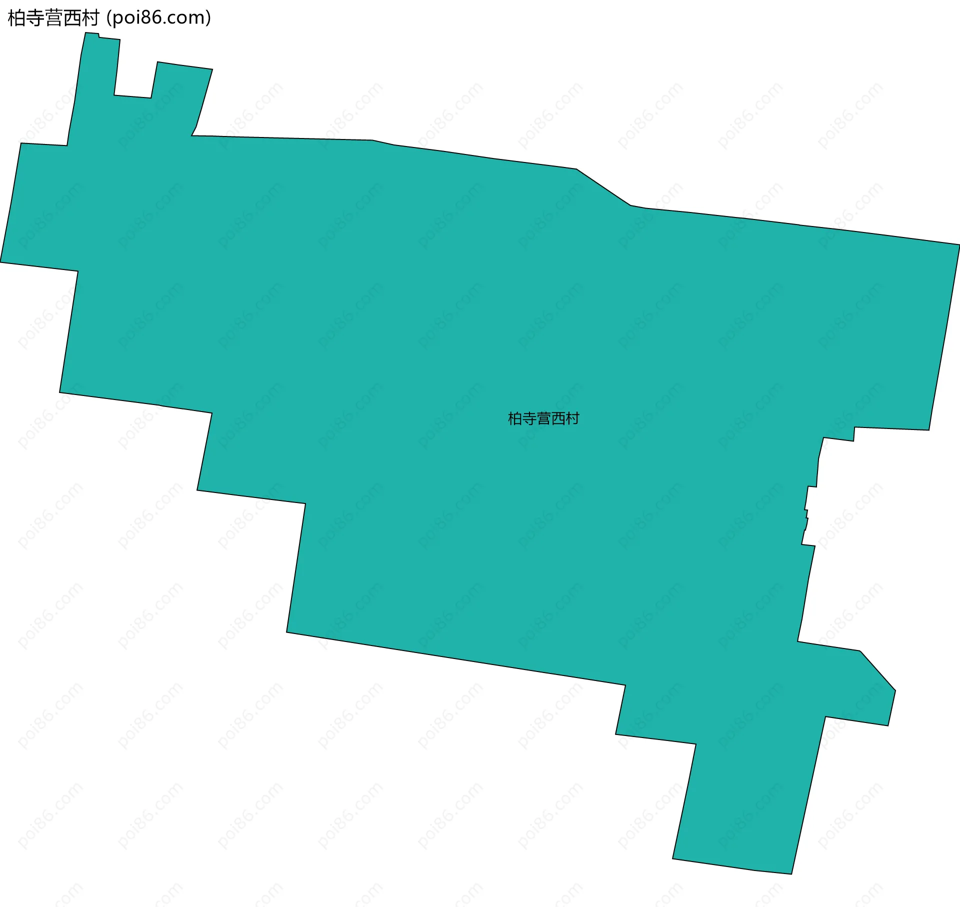 柏寺营西村边界地图