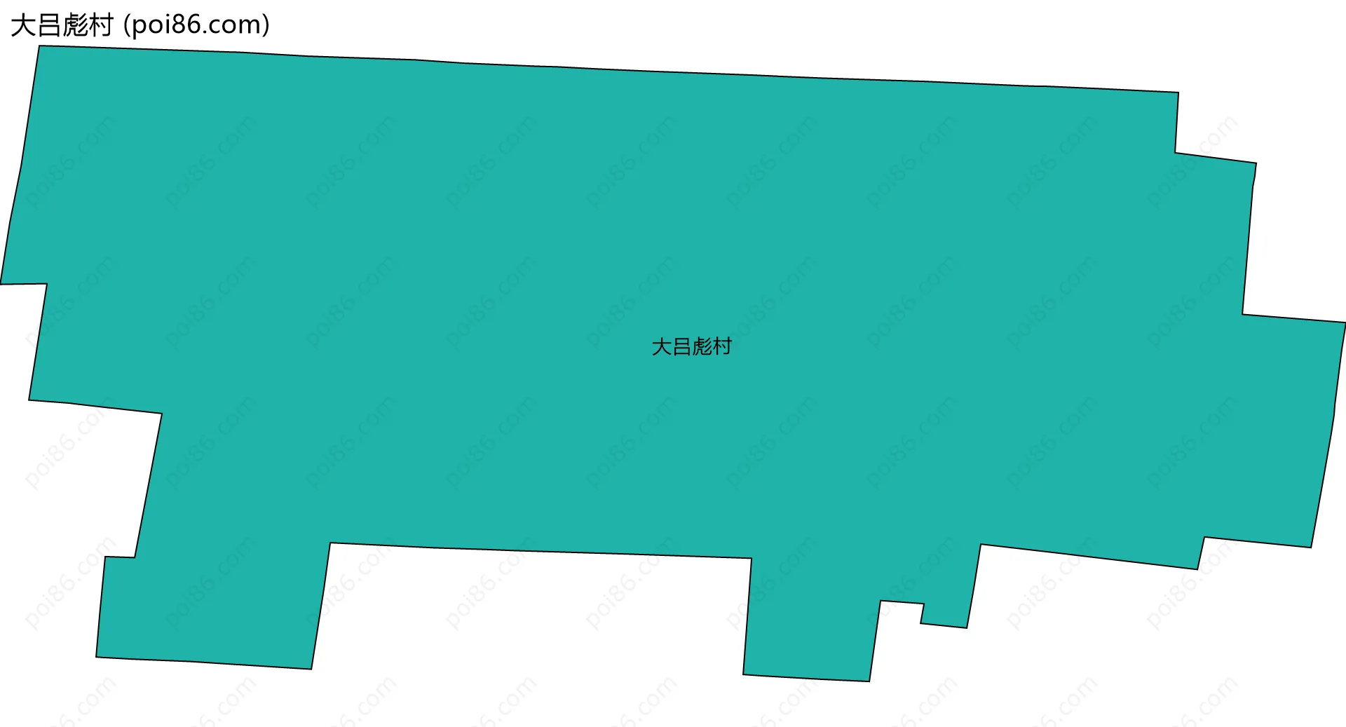 大吕彪村边界地图