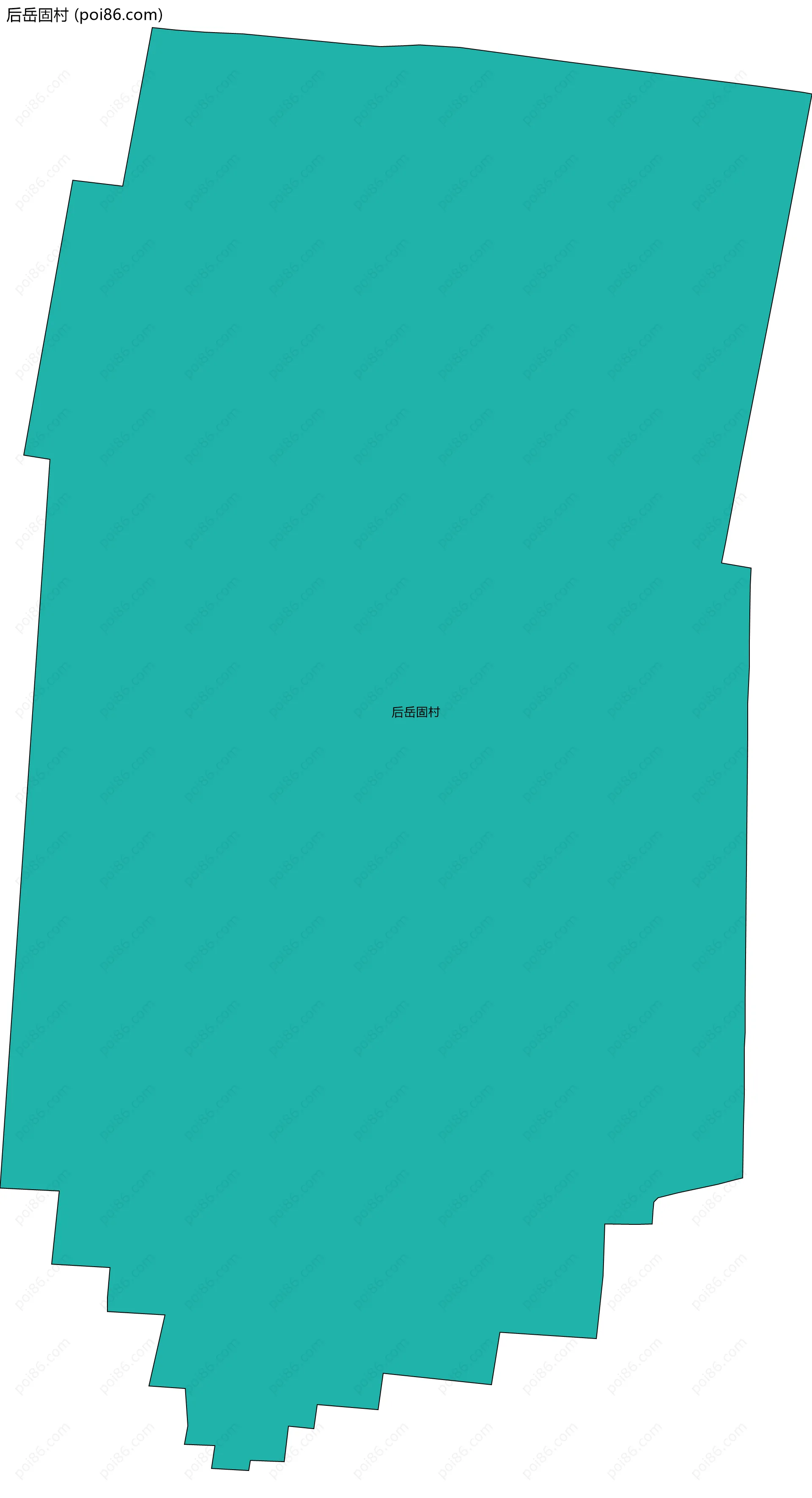 后岳固村边界地图