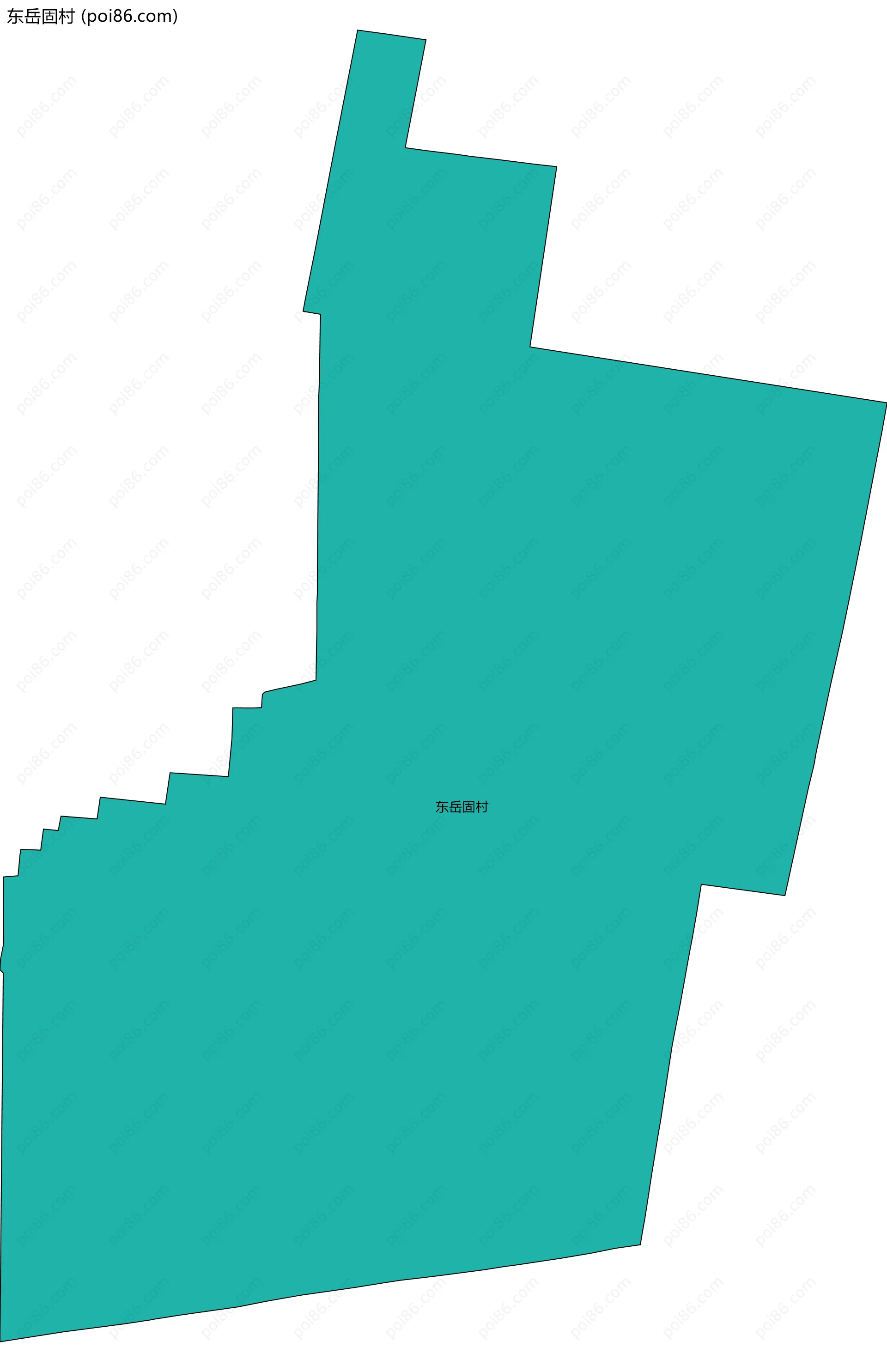 东岳固村边界地图