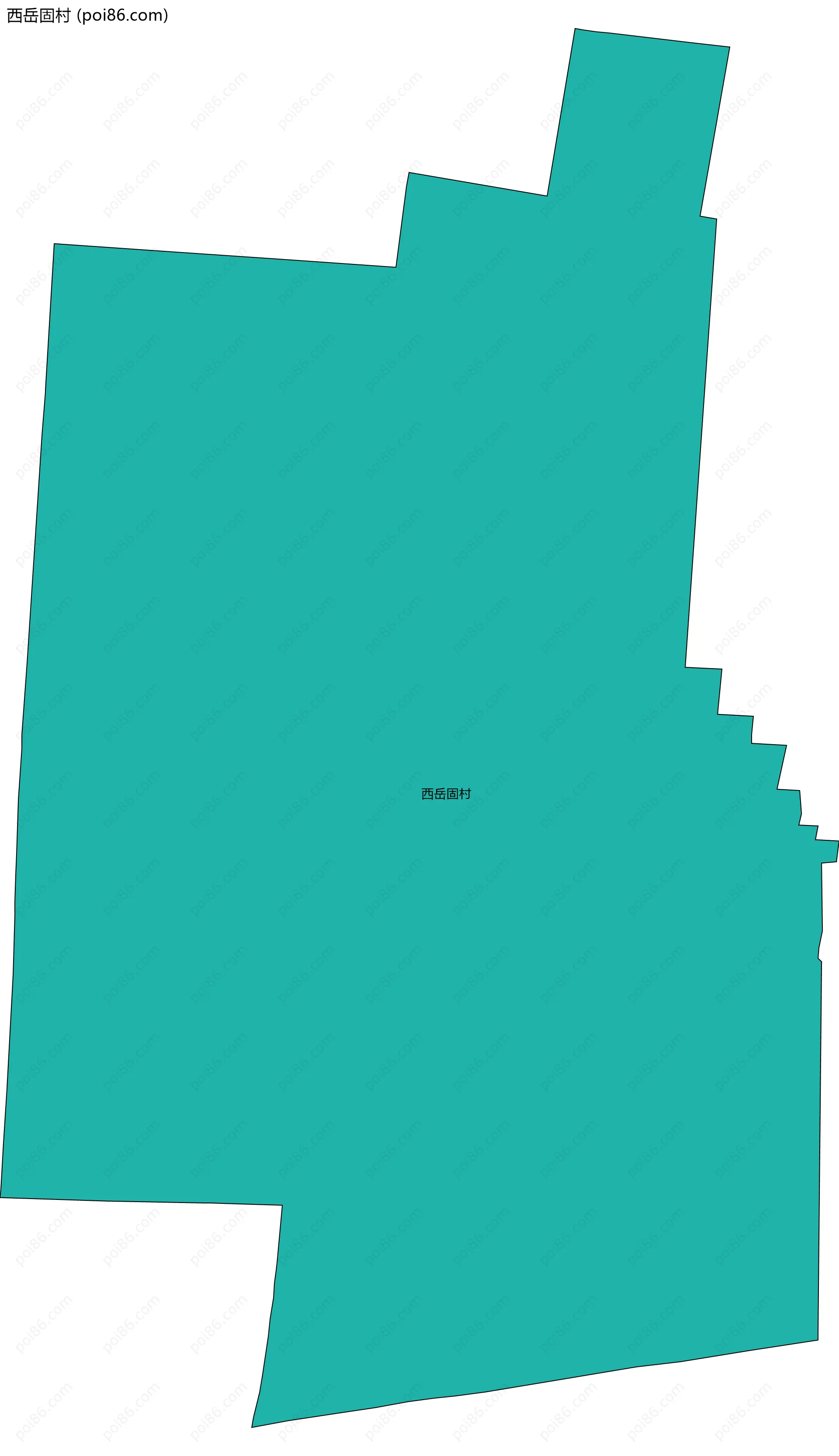 西岳固村边界地图