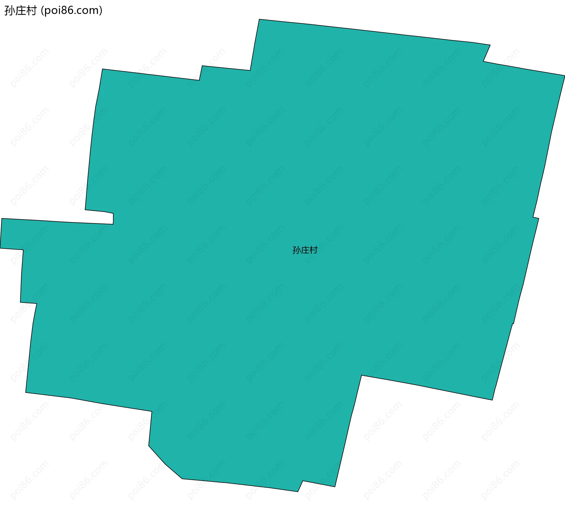 孙庄村边界地图