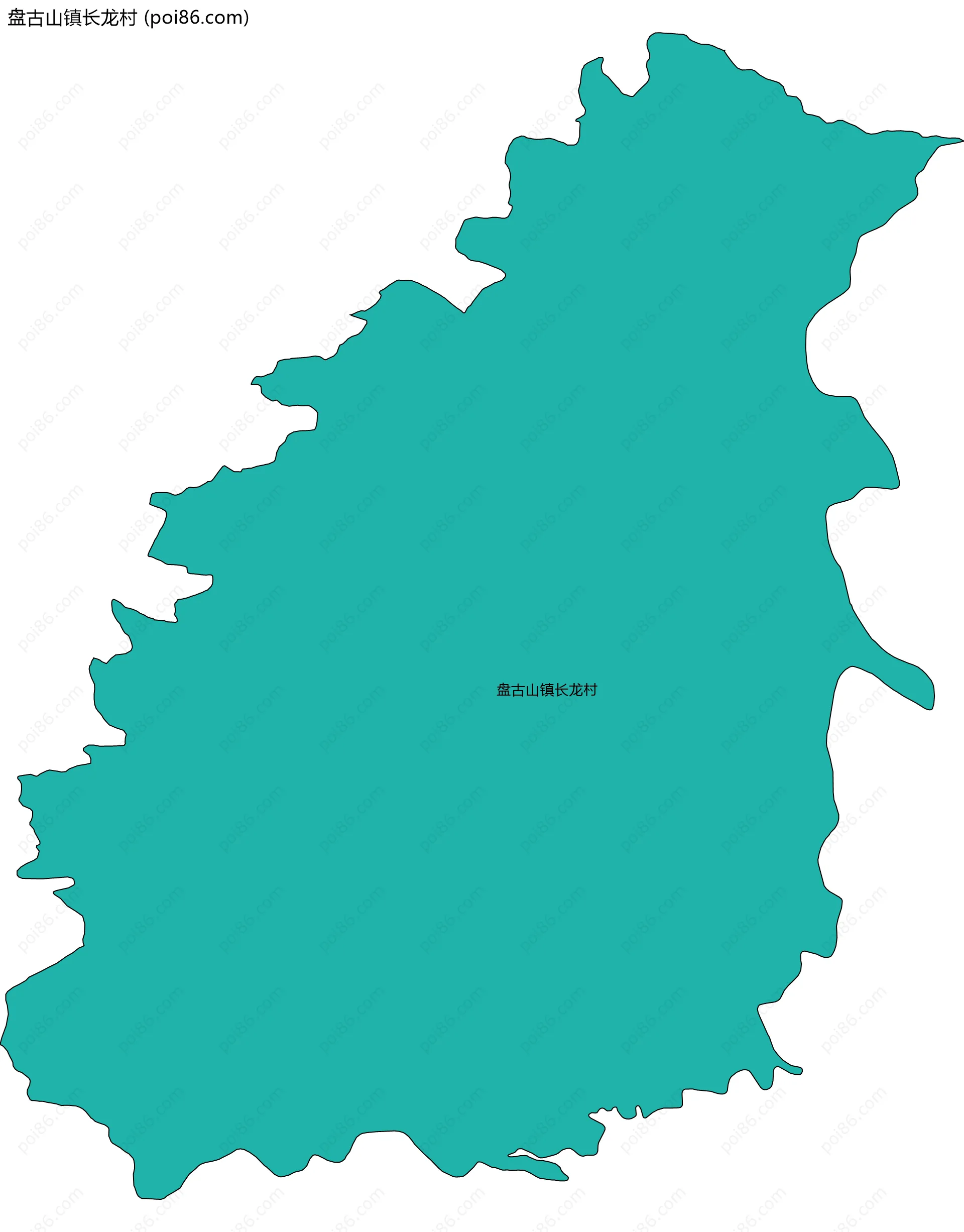 盘古山镇长龙村边界地图