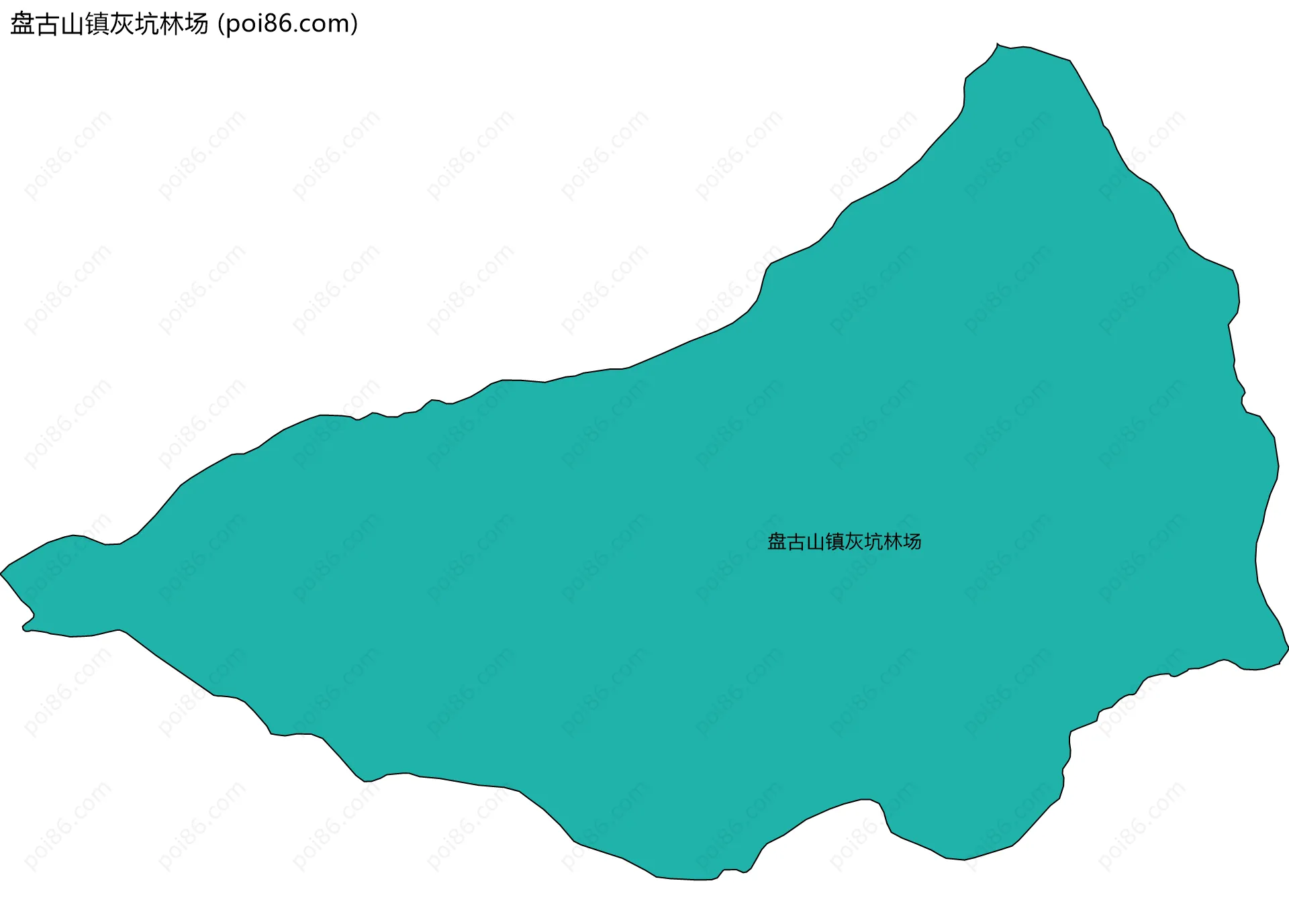 盘古山镇灰坑林场边界地图