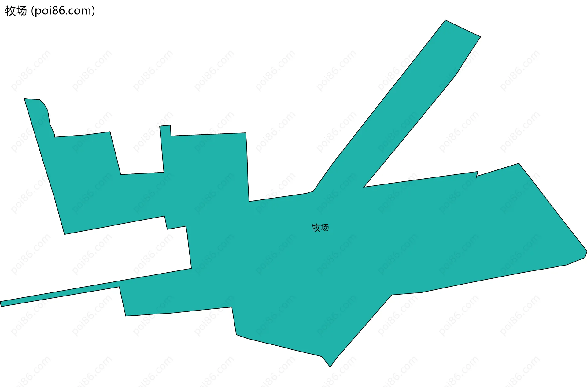 牧场边界地图
