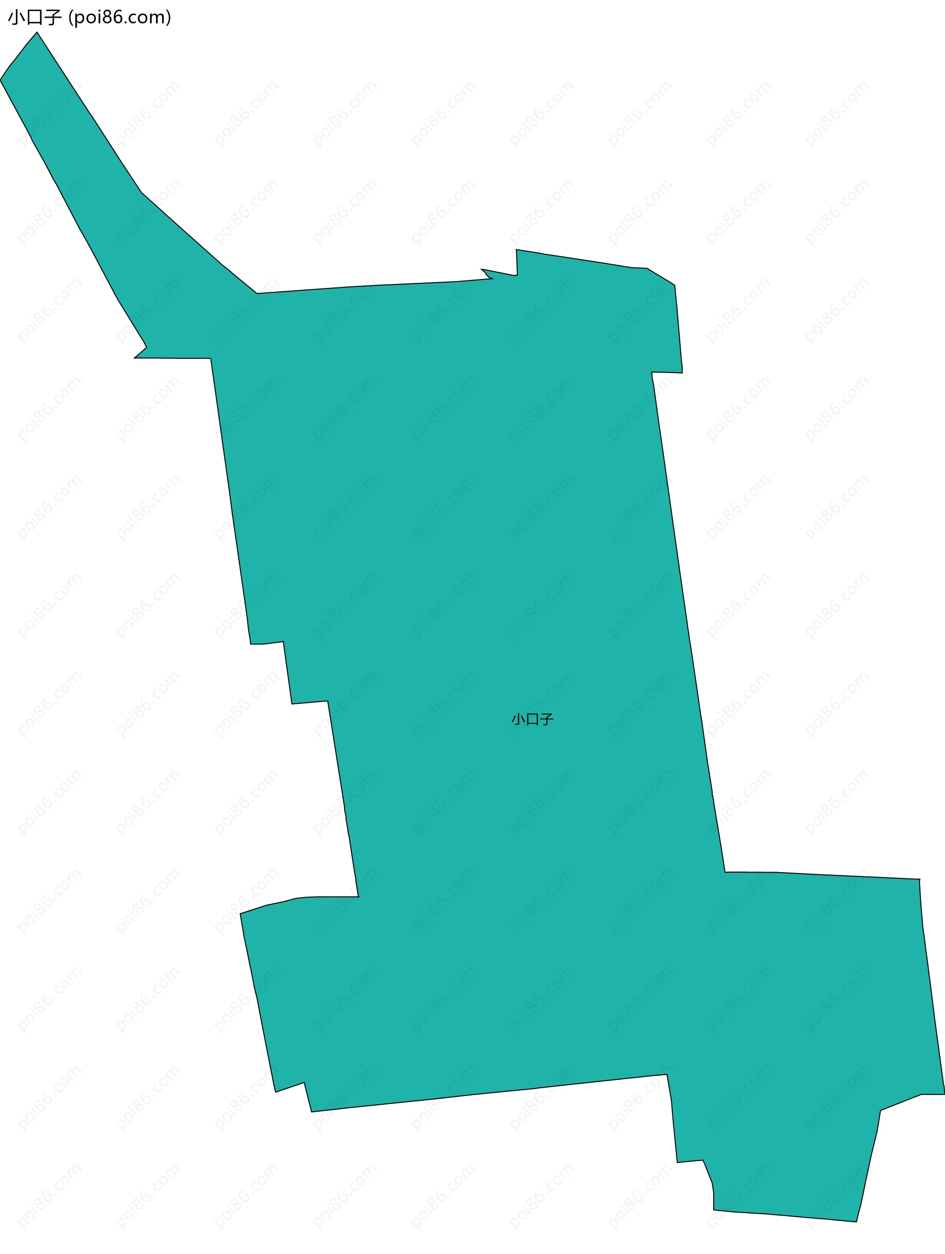 小口子边界地图