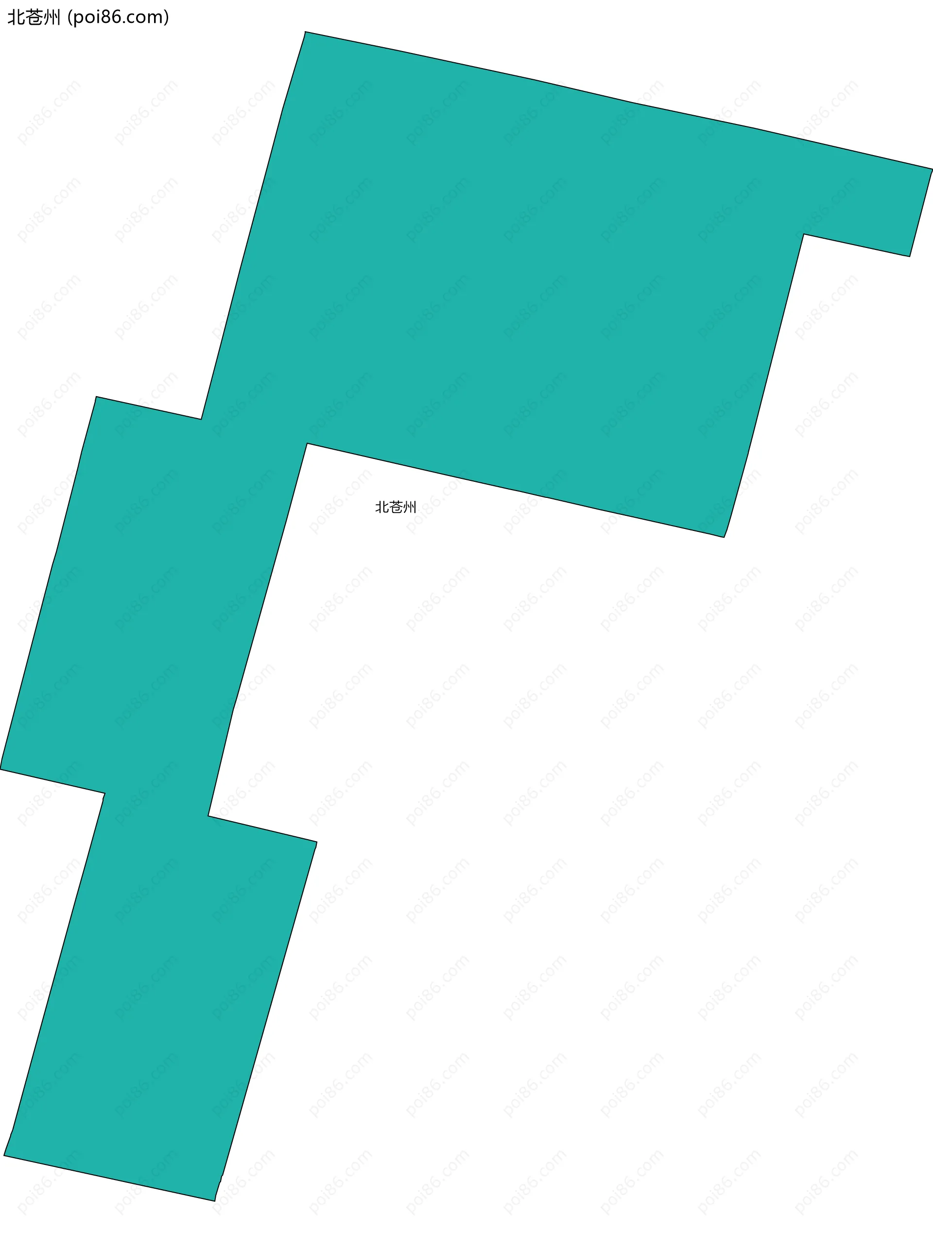 北苍州边界地图