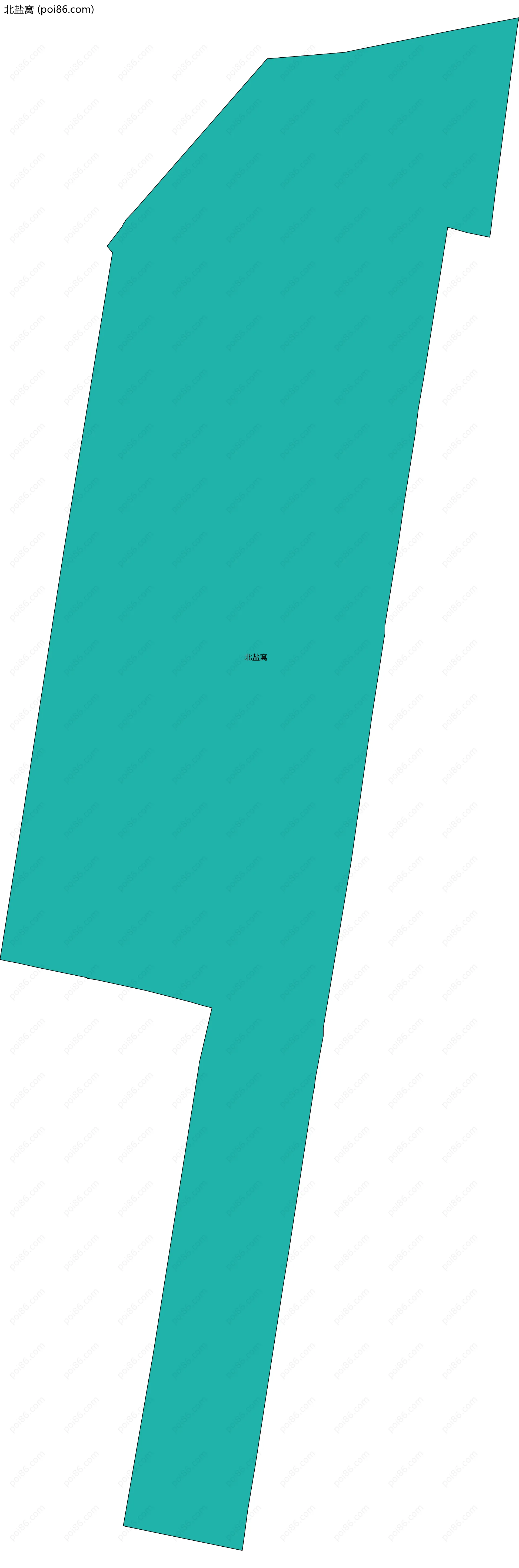 北盐窝边界地图