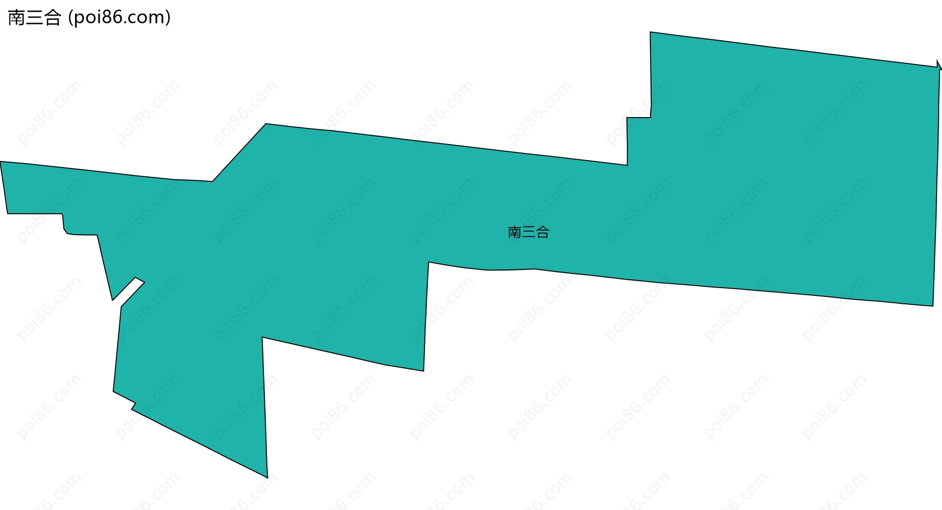 南三合边界地图