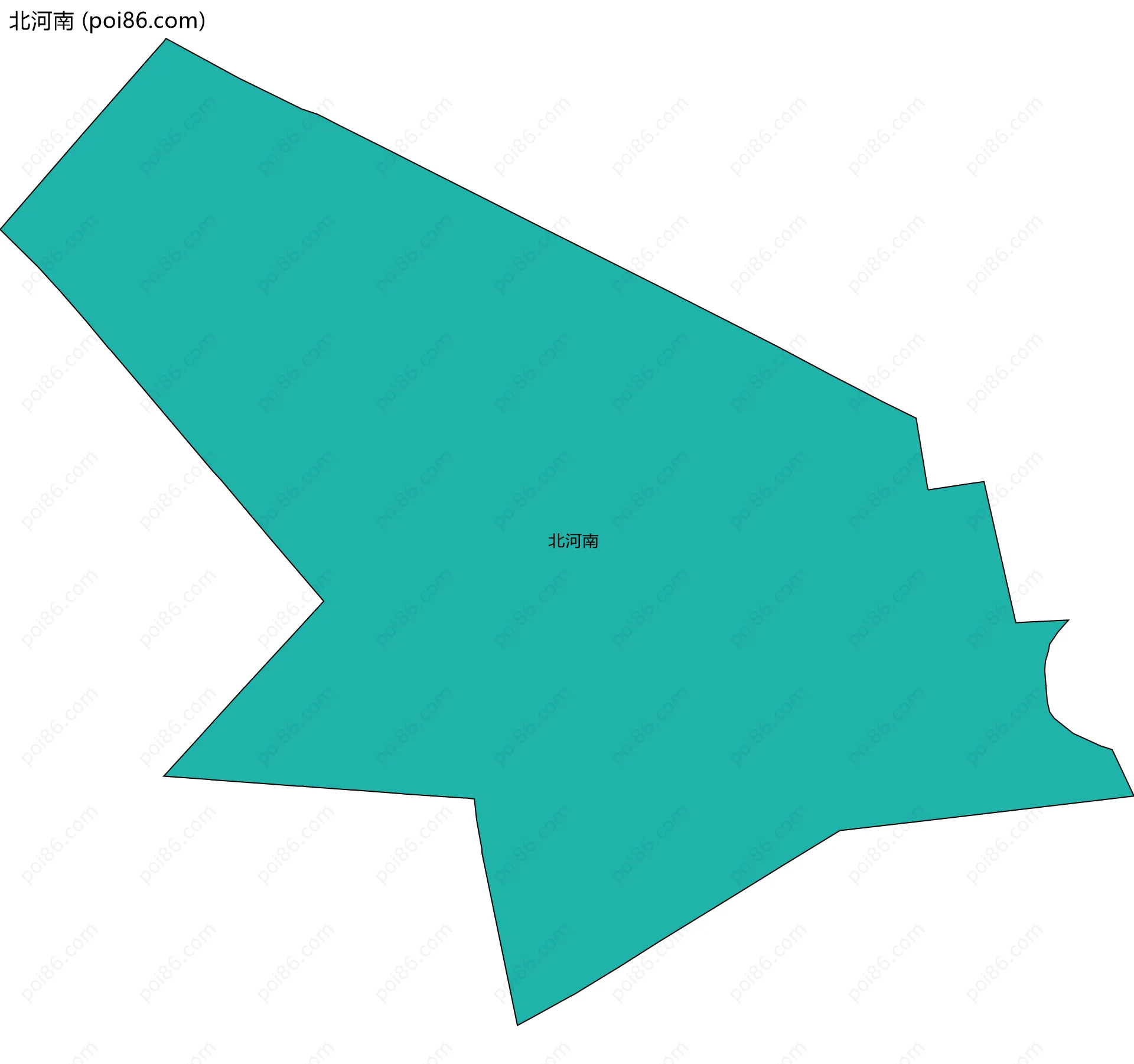 北河南边界地图