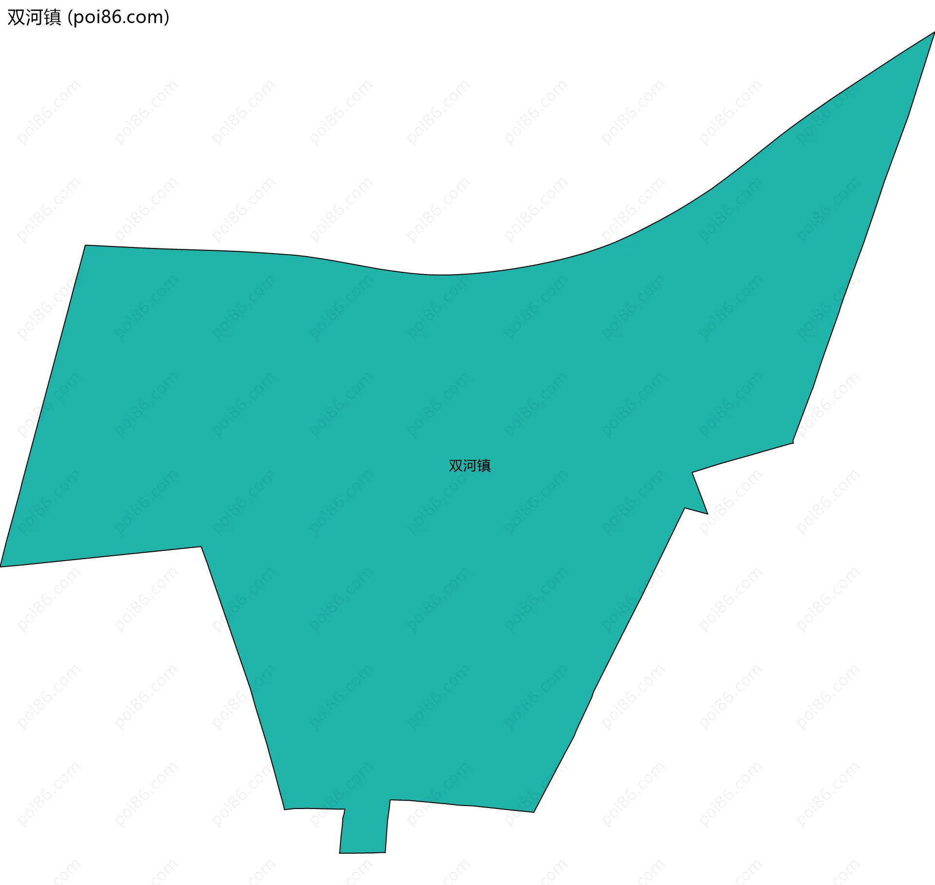 双河镇边界地图