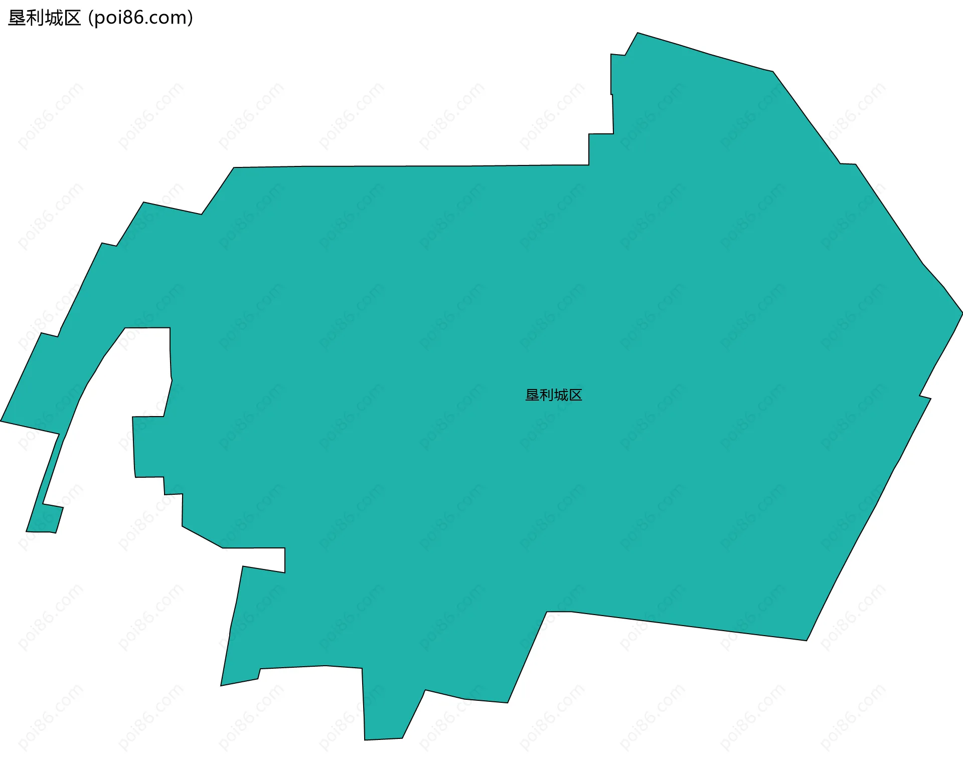 垦利城区边界地图