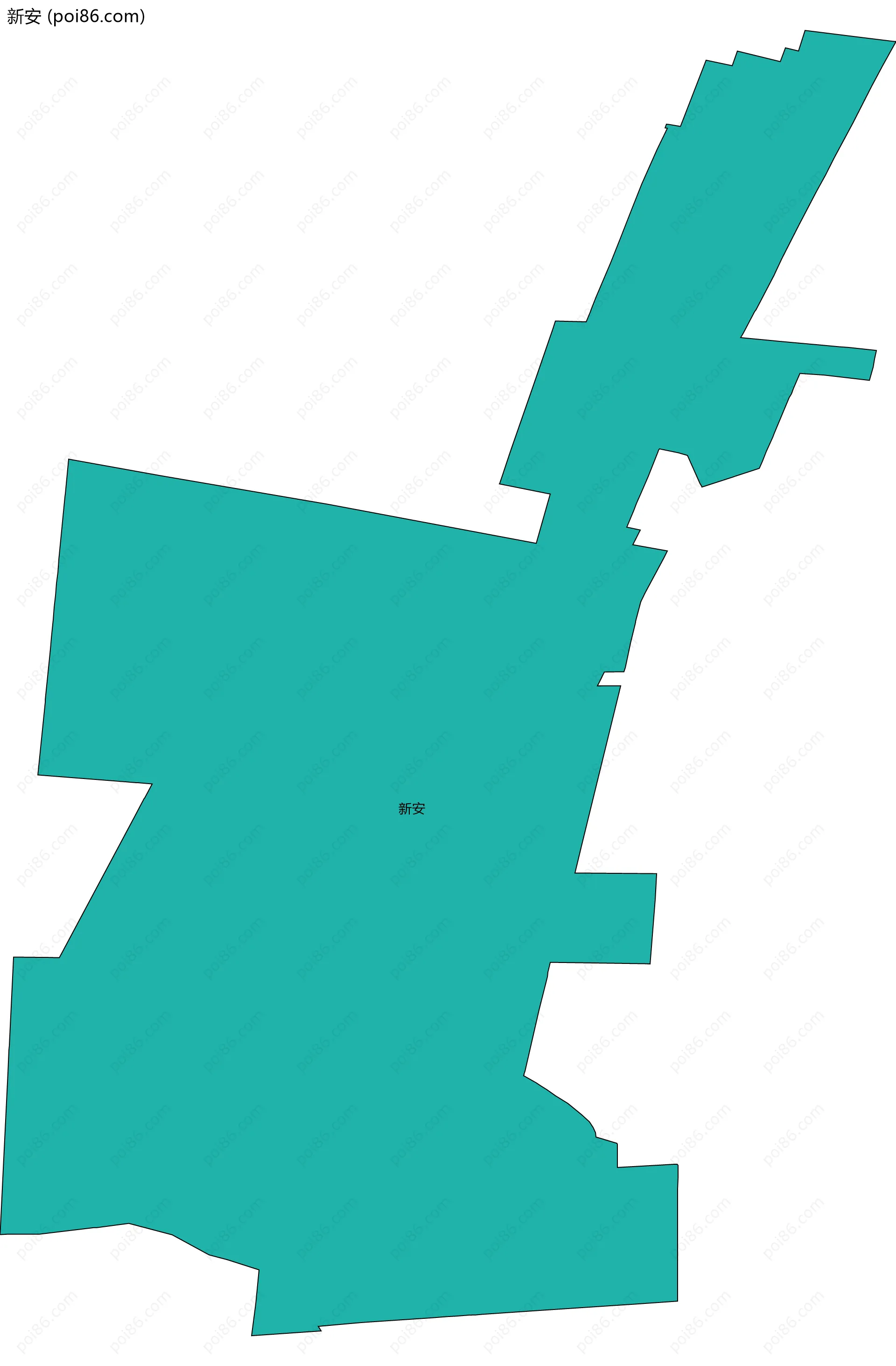 新安边界地图