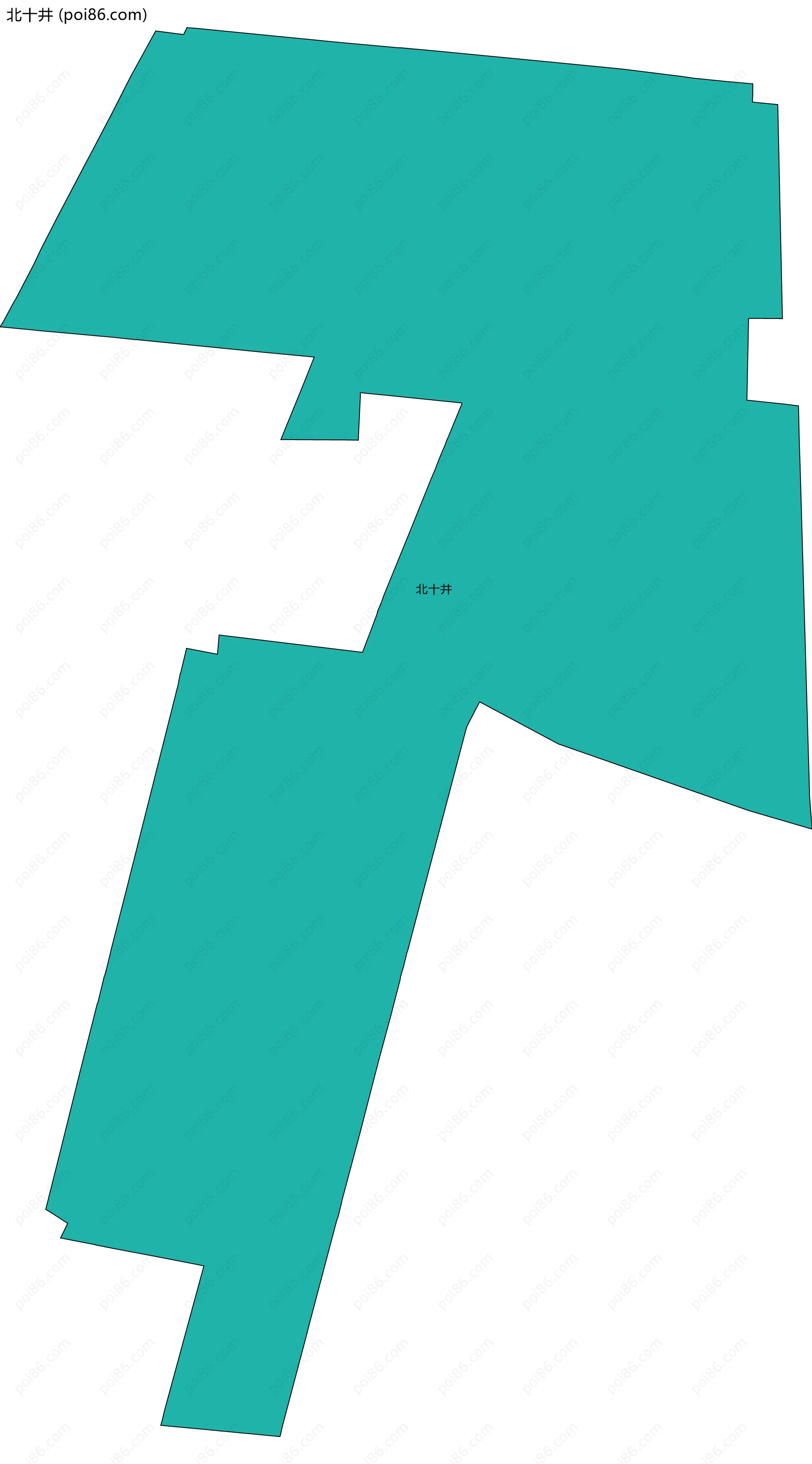 北十井边界地图