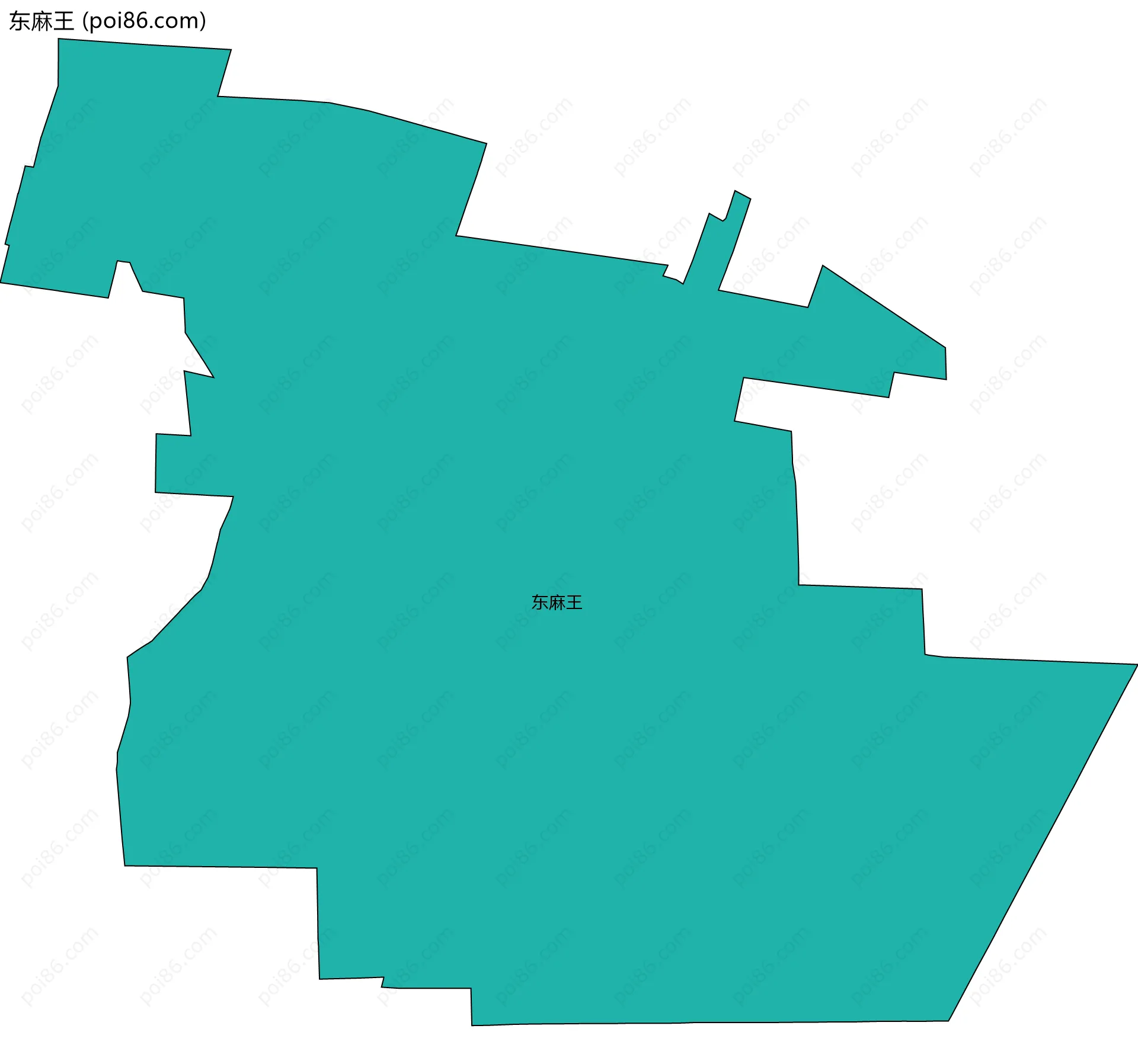 东麻王边界地图