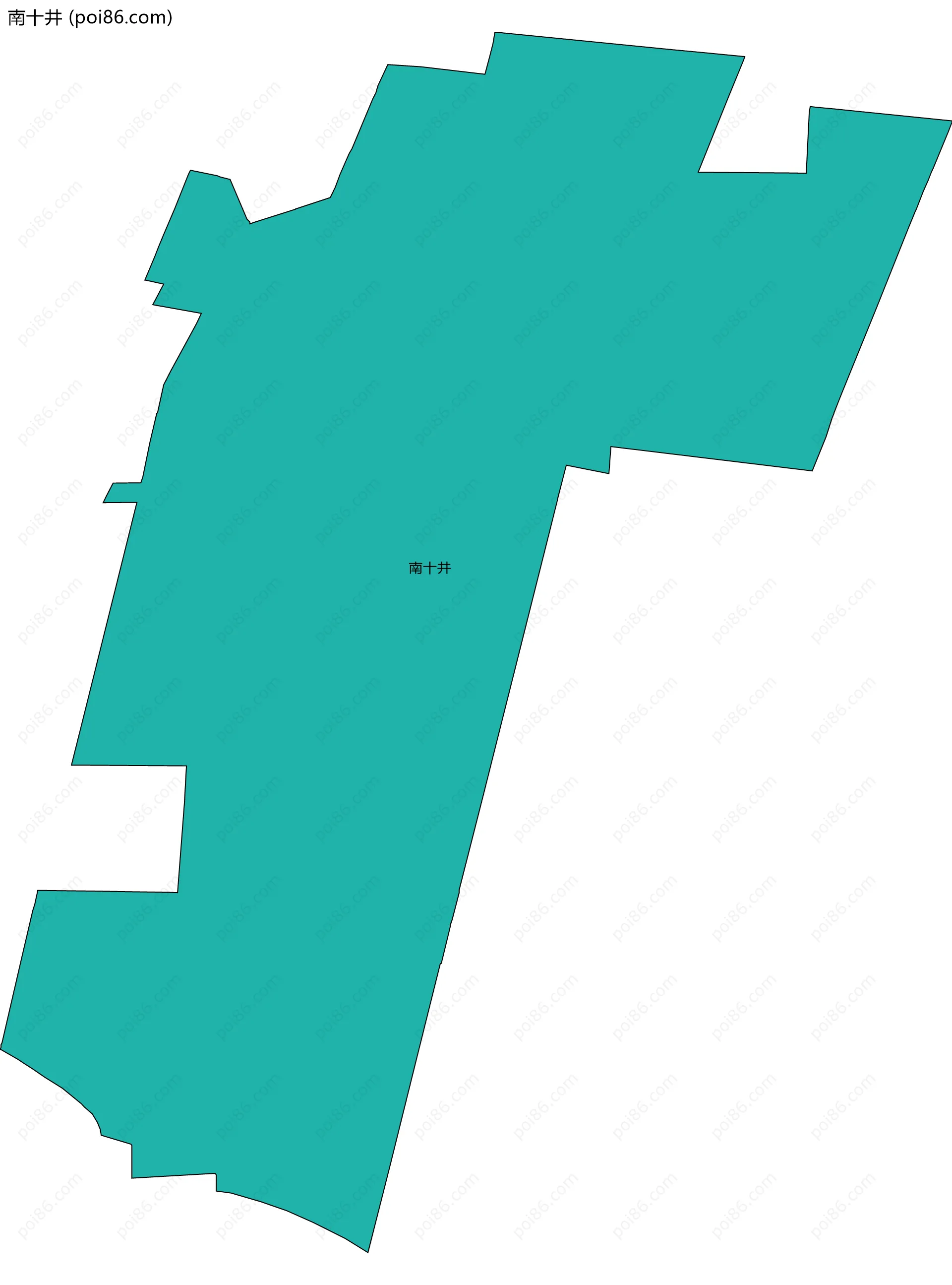 南十井边界地图