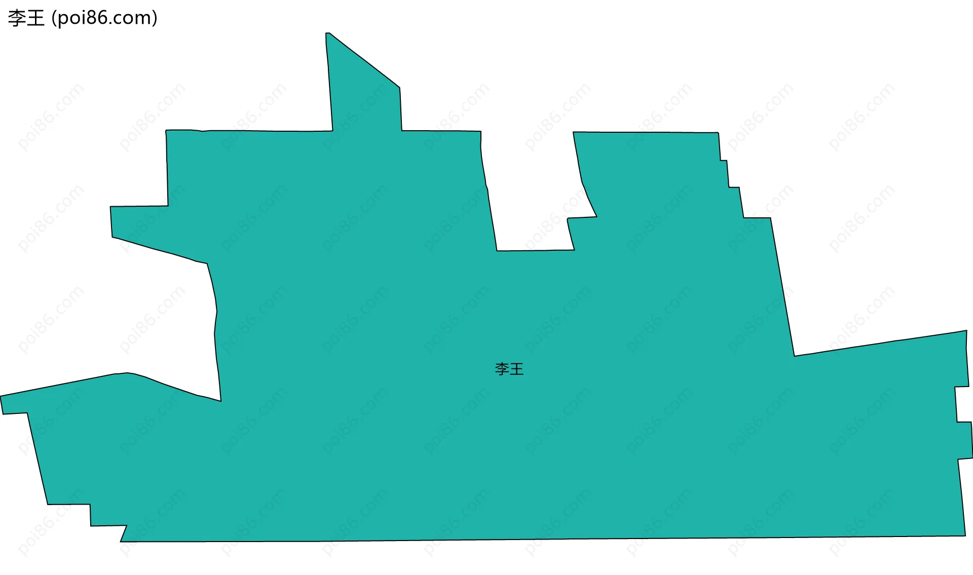 李王边界地图