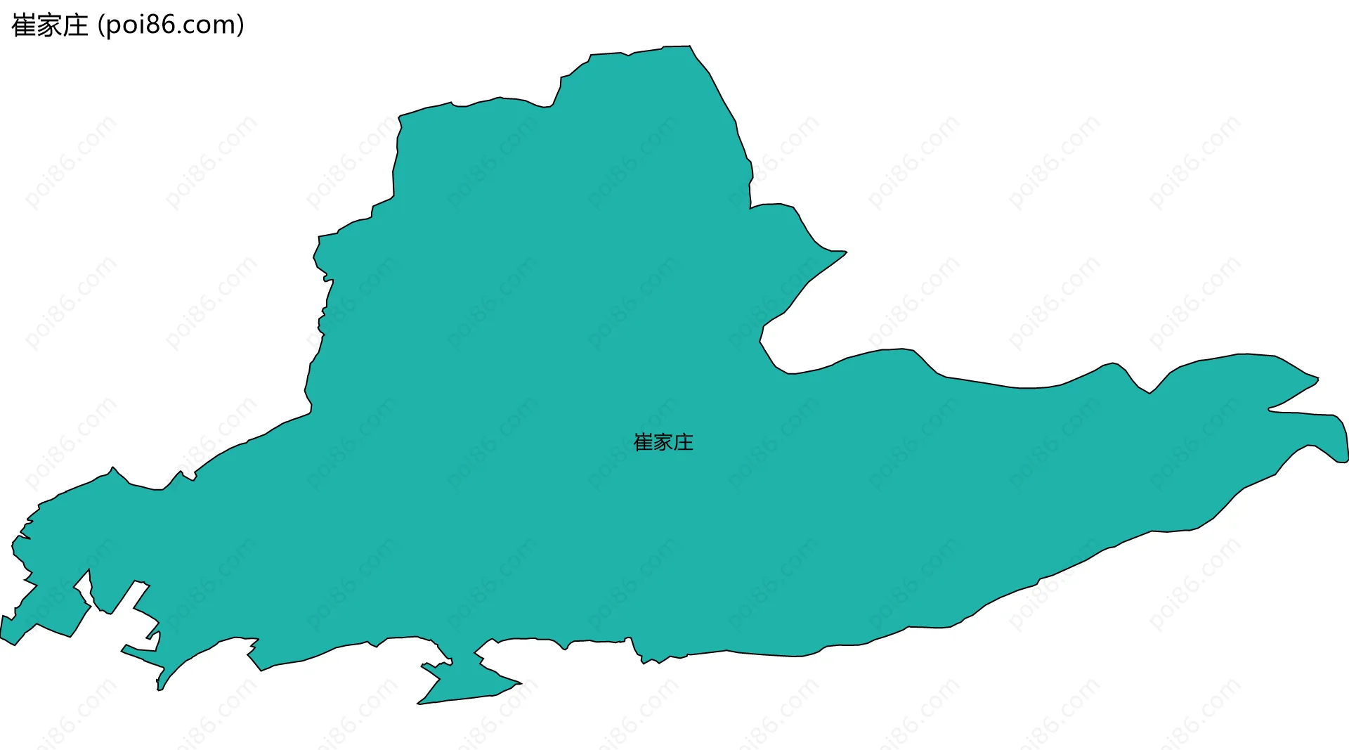 崔家庄边界地图