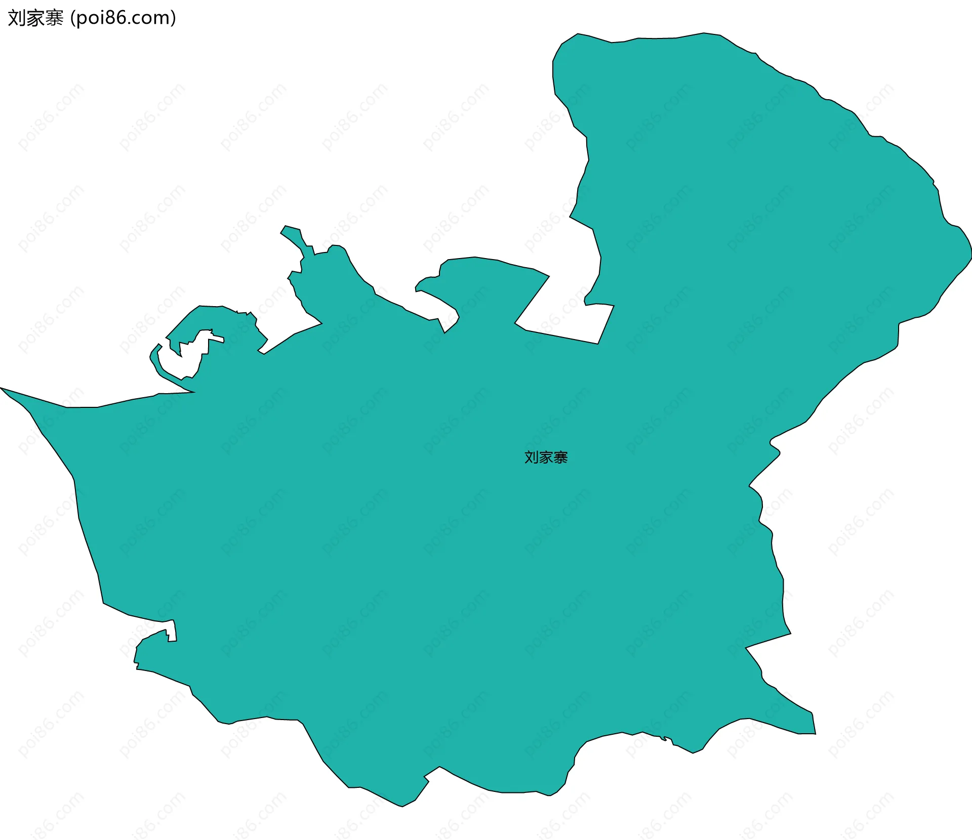 刘家寨边界地图