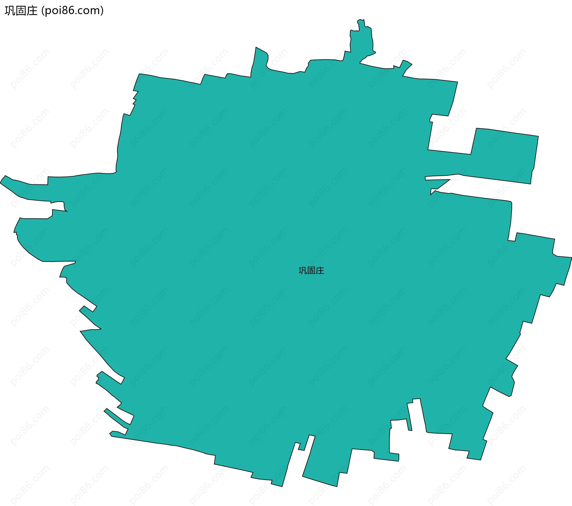 巩固庄边界地图