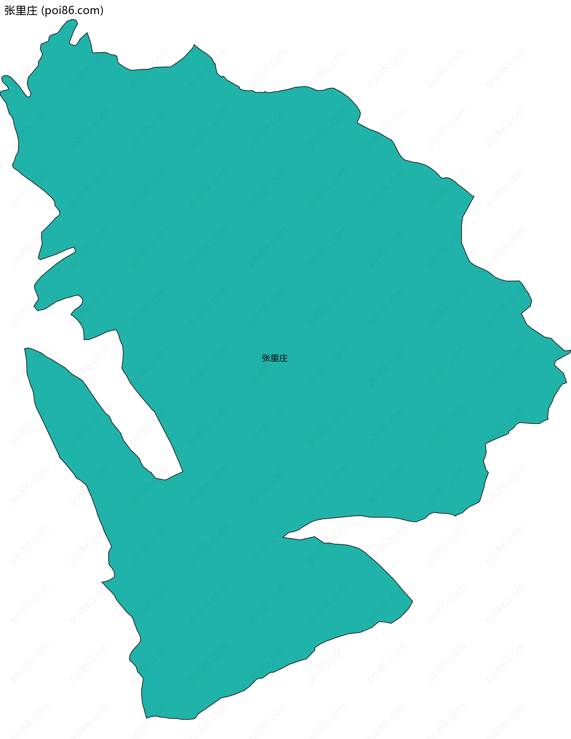 张里庄边界地图