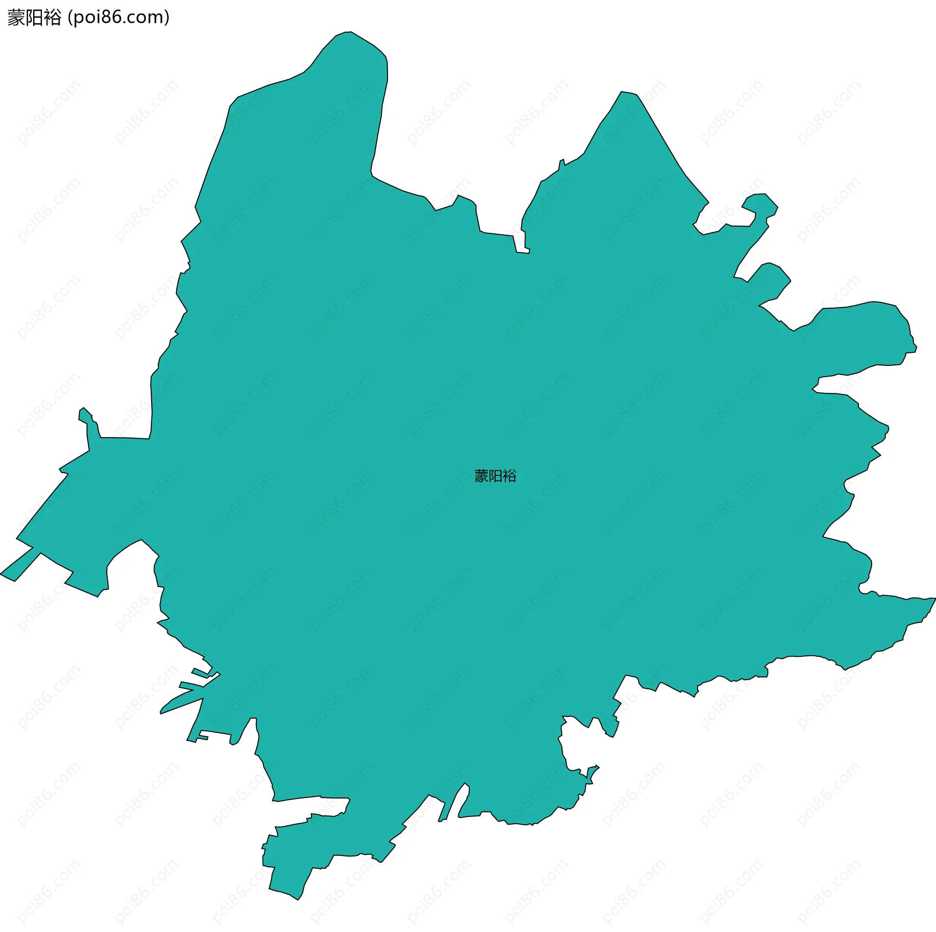 蒙阳裕边界地图