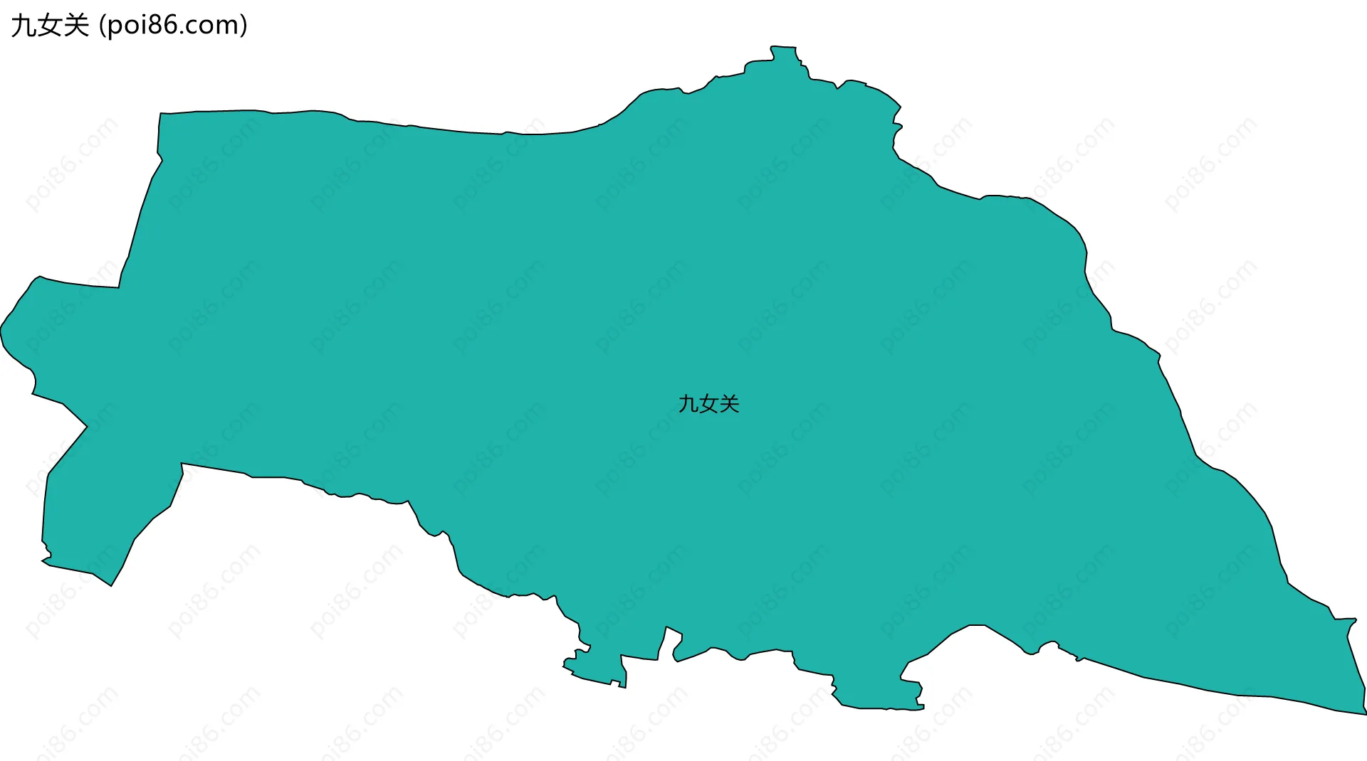 九女关边界地图