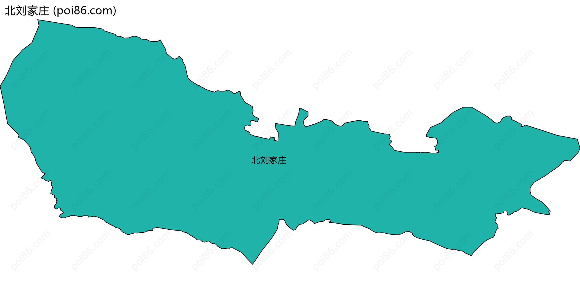 北刘家庄边界地图