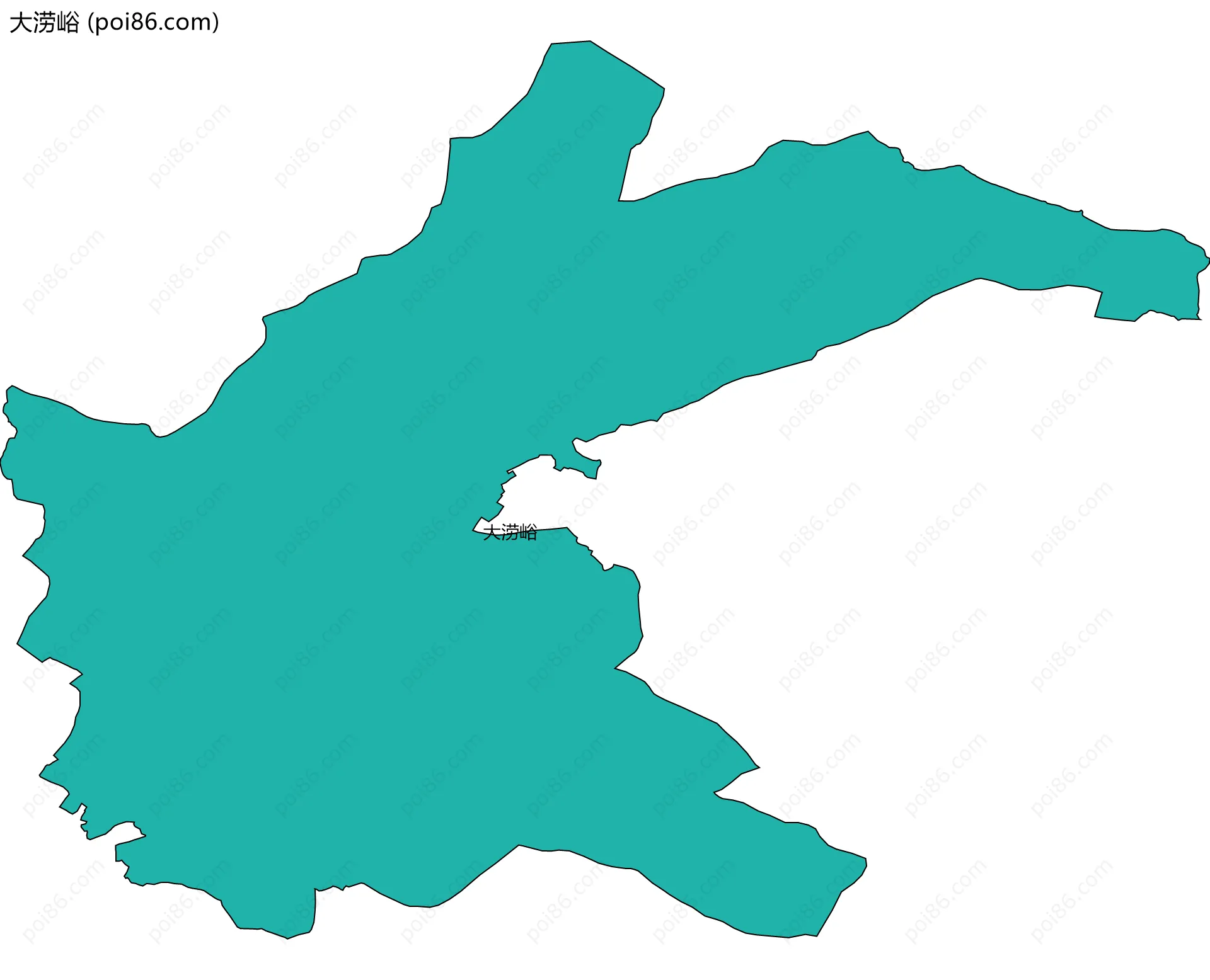 大涝峪边界地图