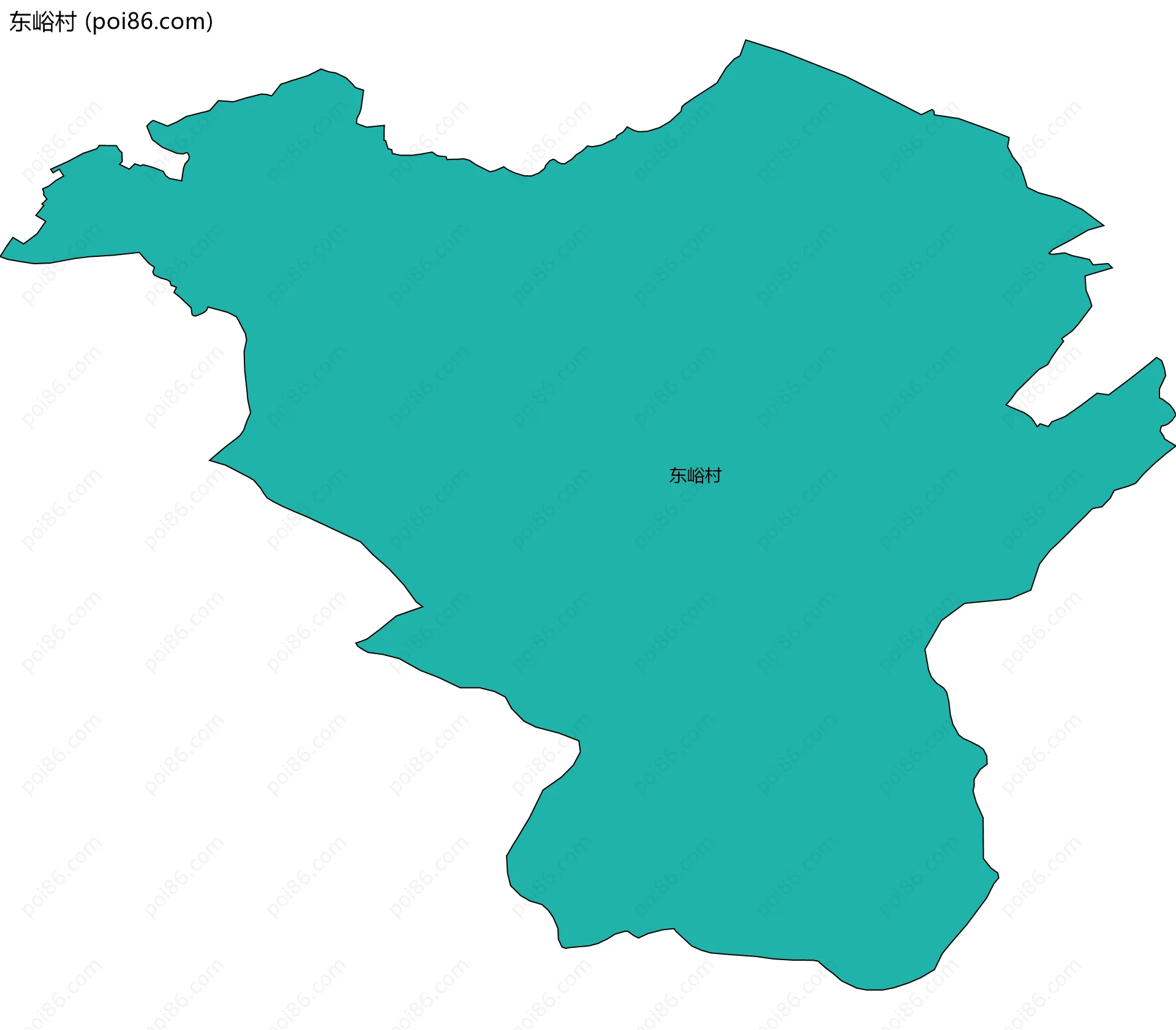 东峪村边界地图