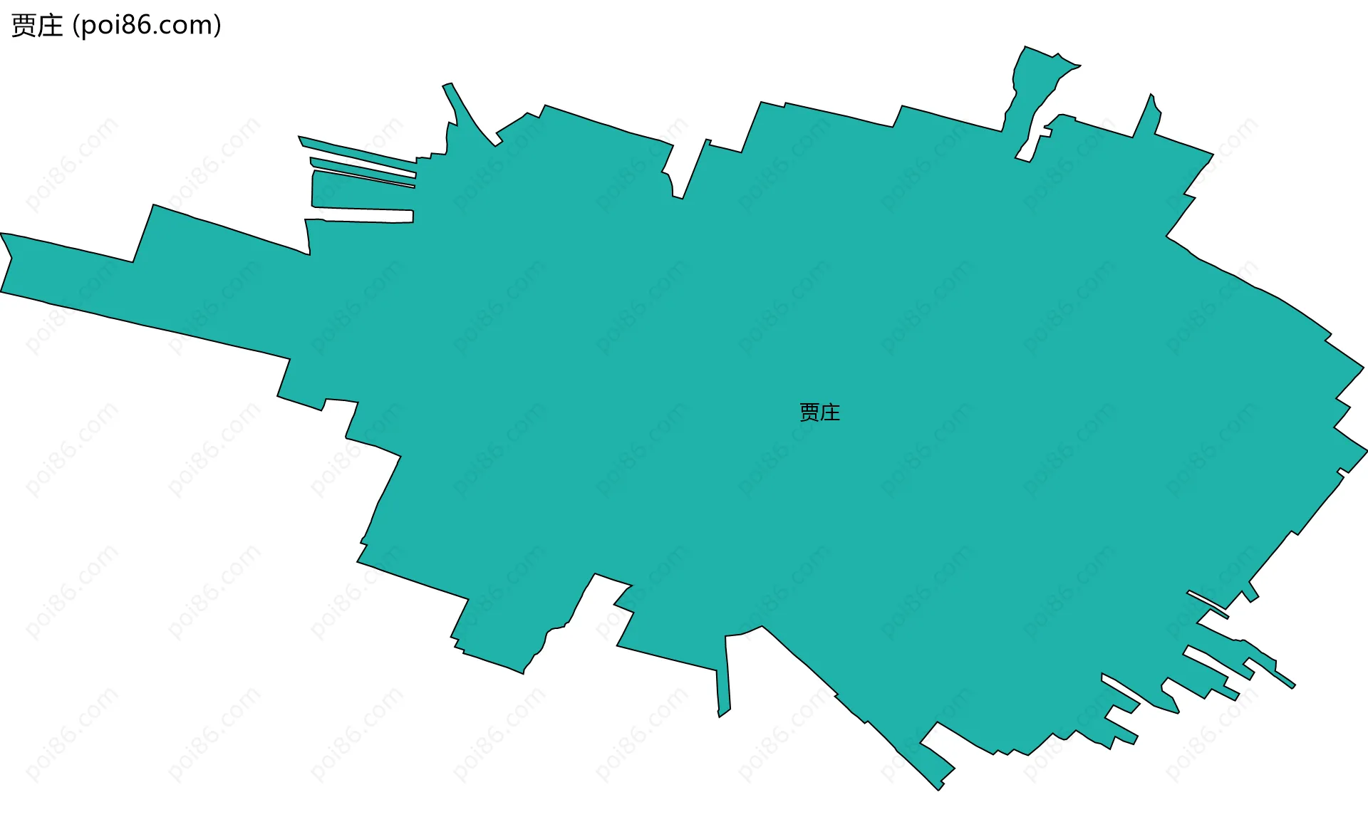 贾庄边界地图