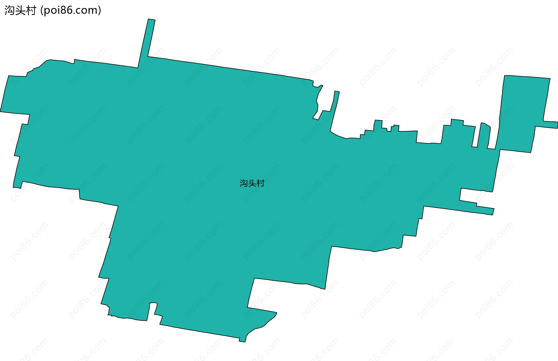 沟头村边界地图