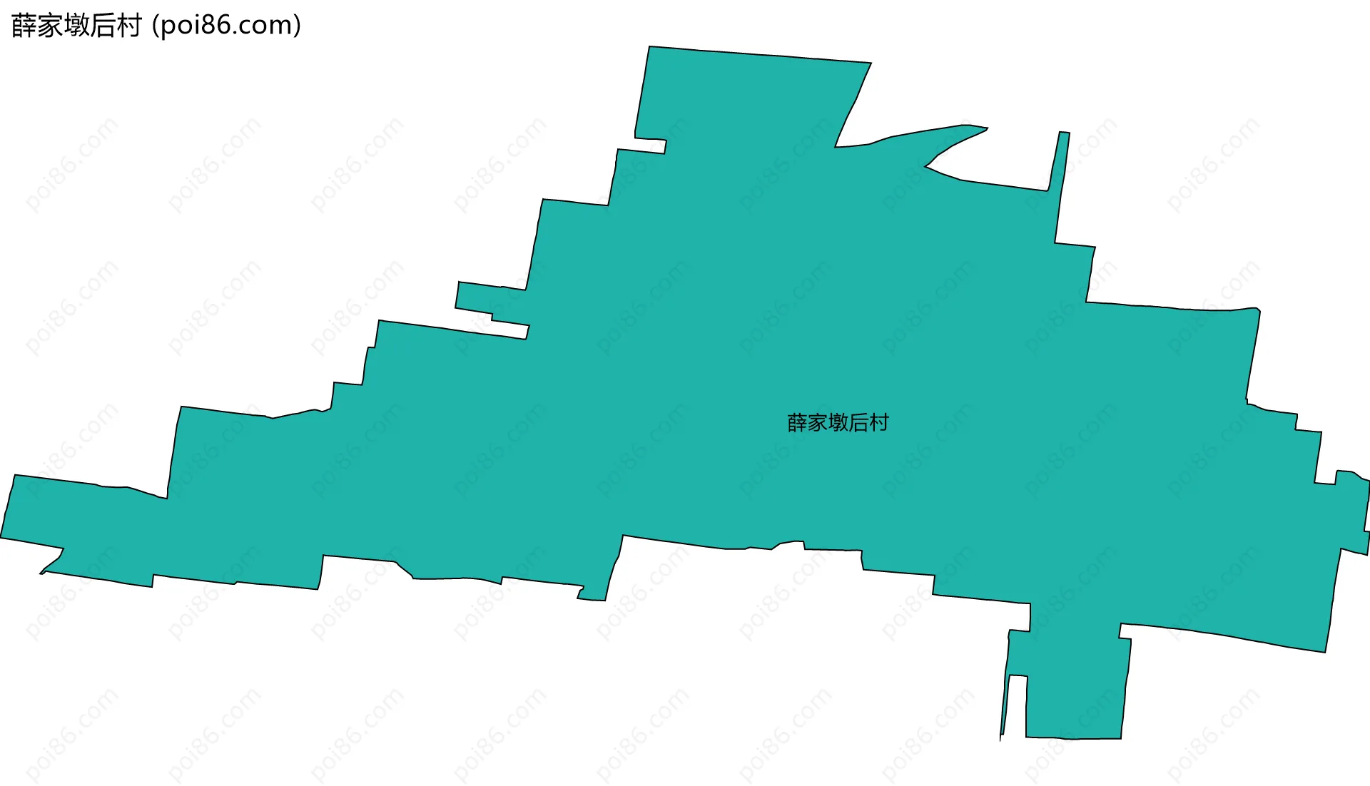 薛家墩后村边界地图