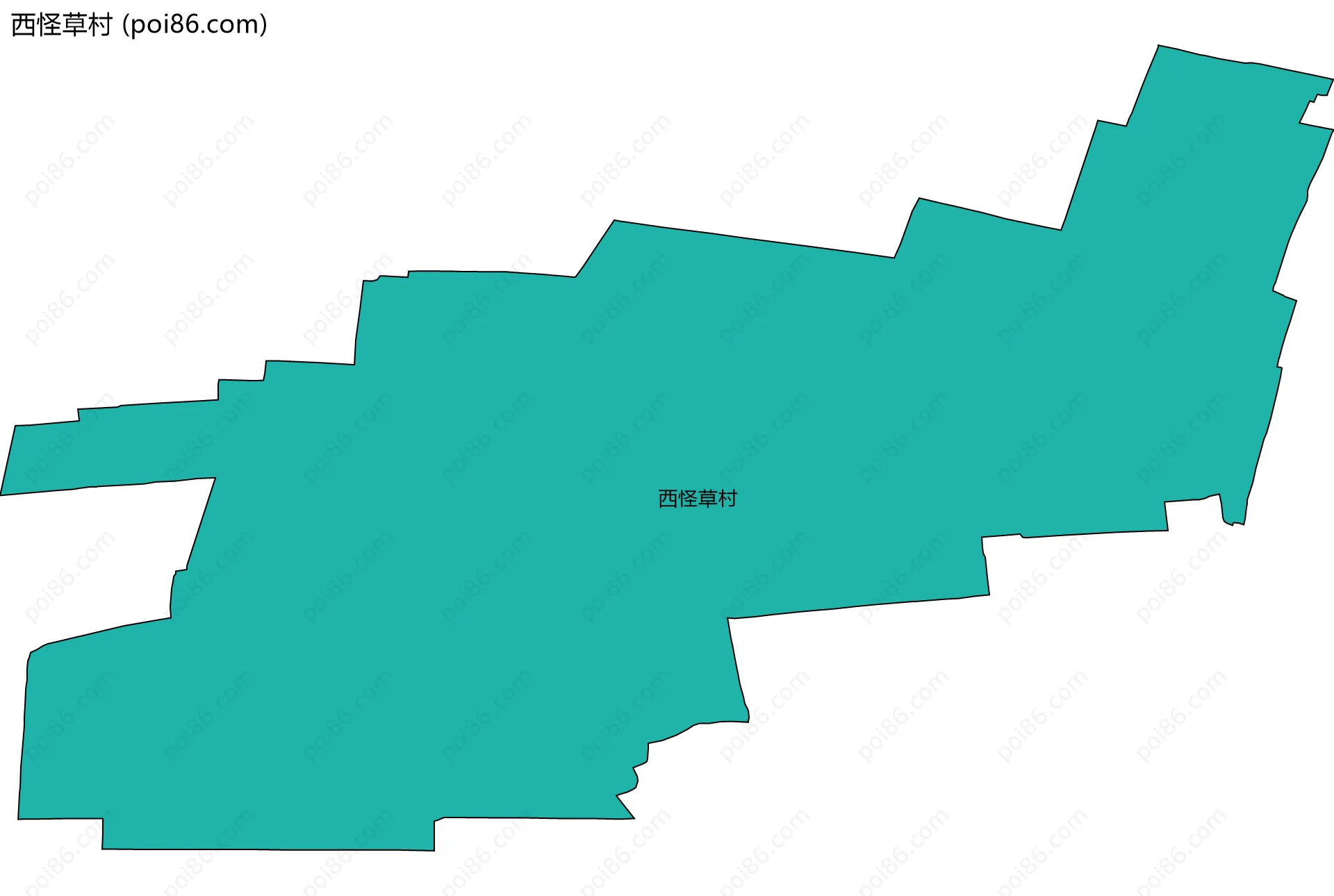 西怪草村边界地图