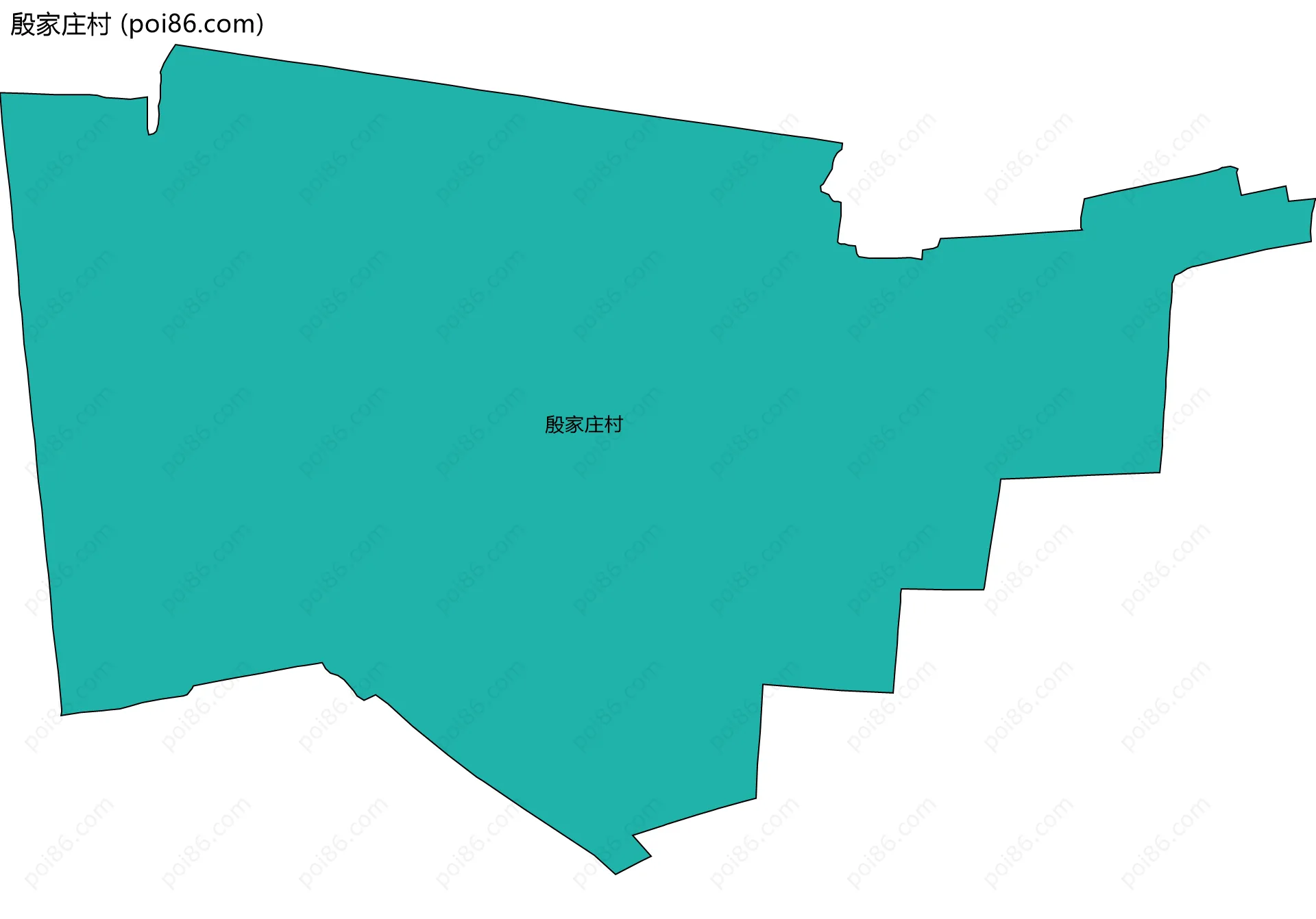 殷家庄村边界地图