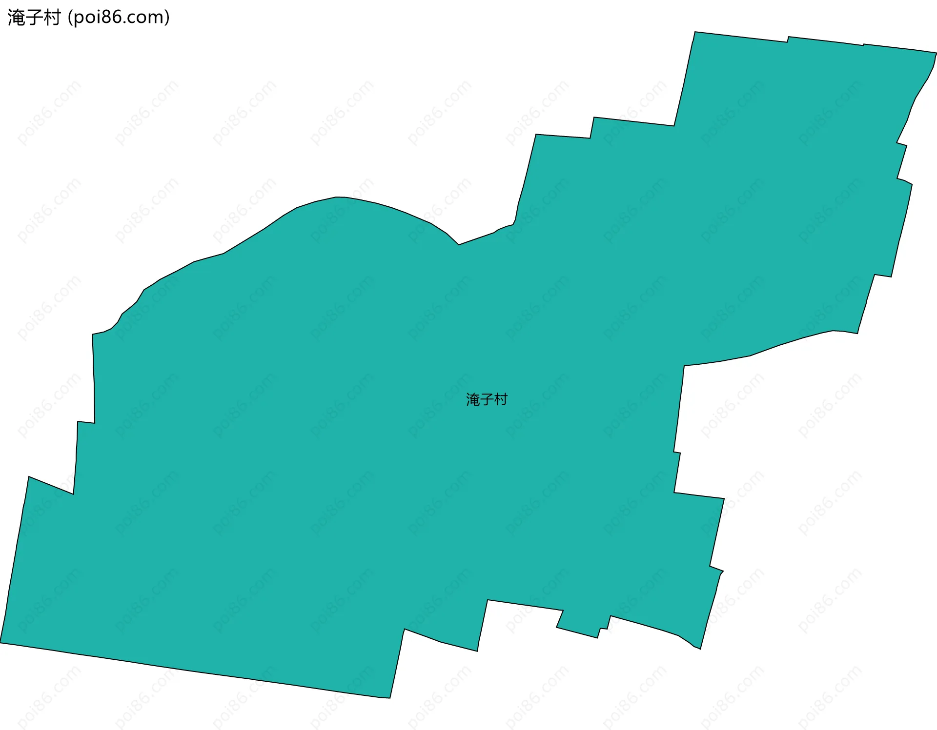 淹子村边界地图
