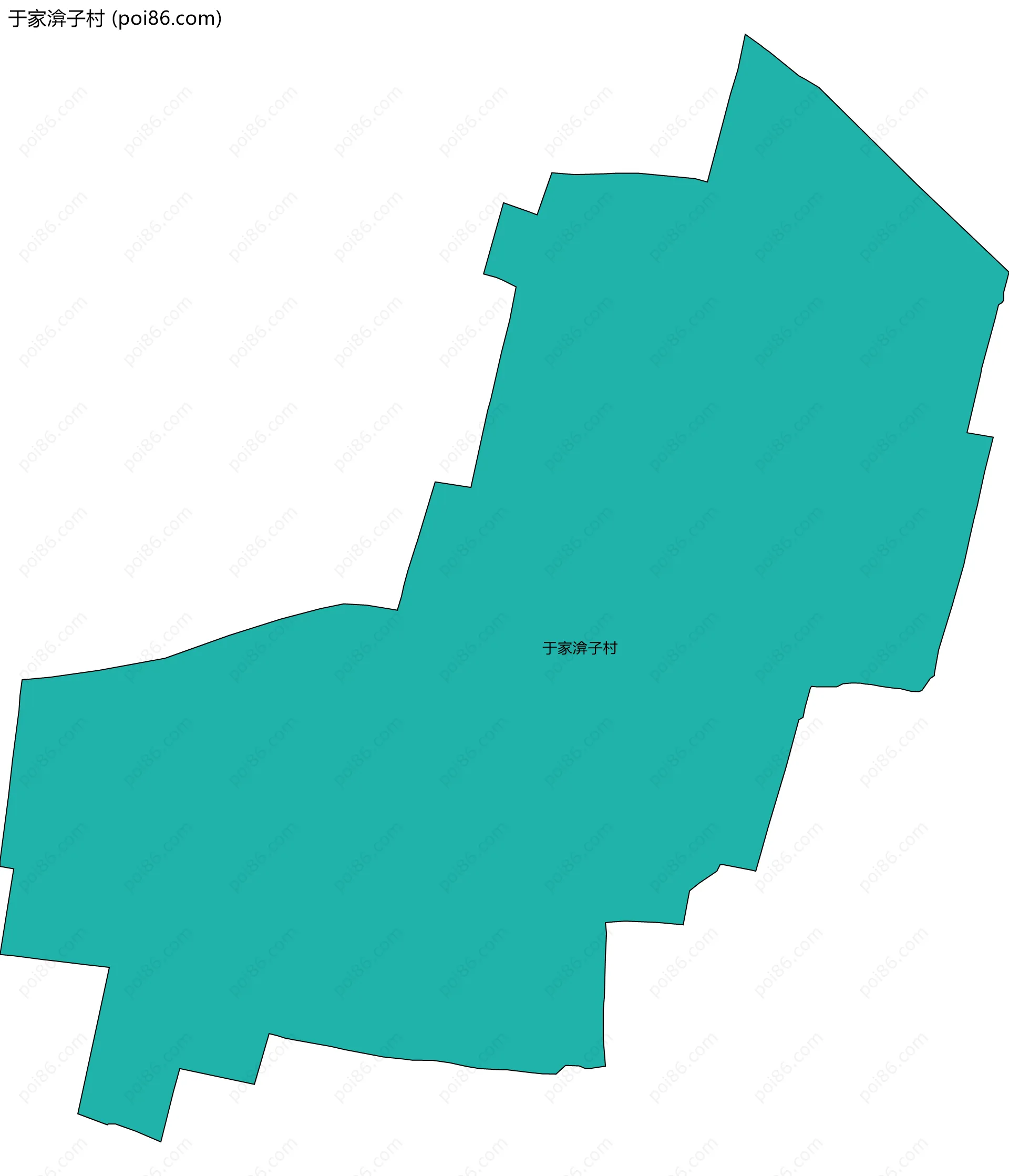 于家渰子村边界地图