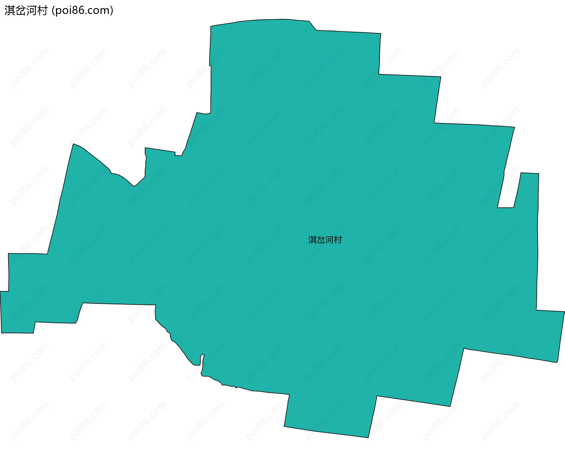 淇岔河村边界地图
